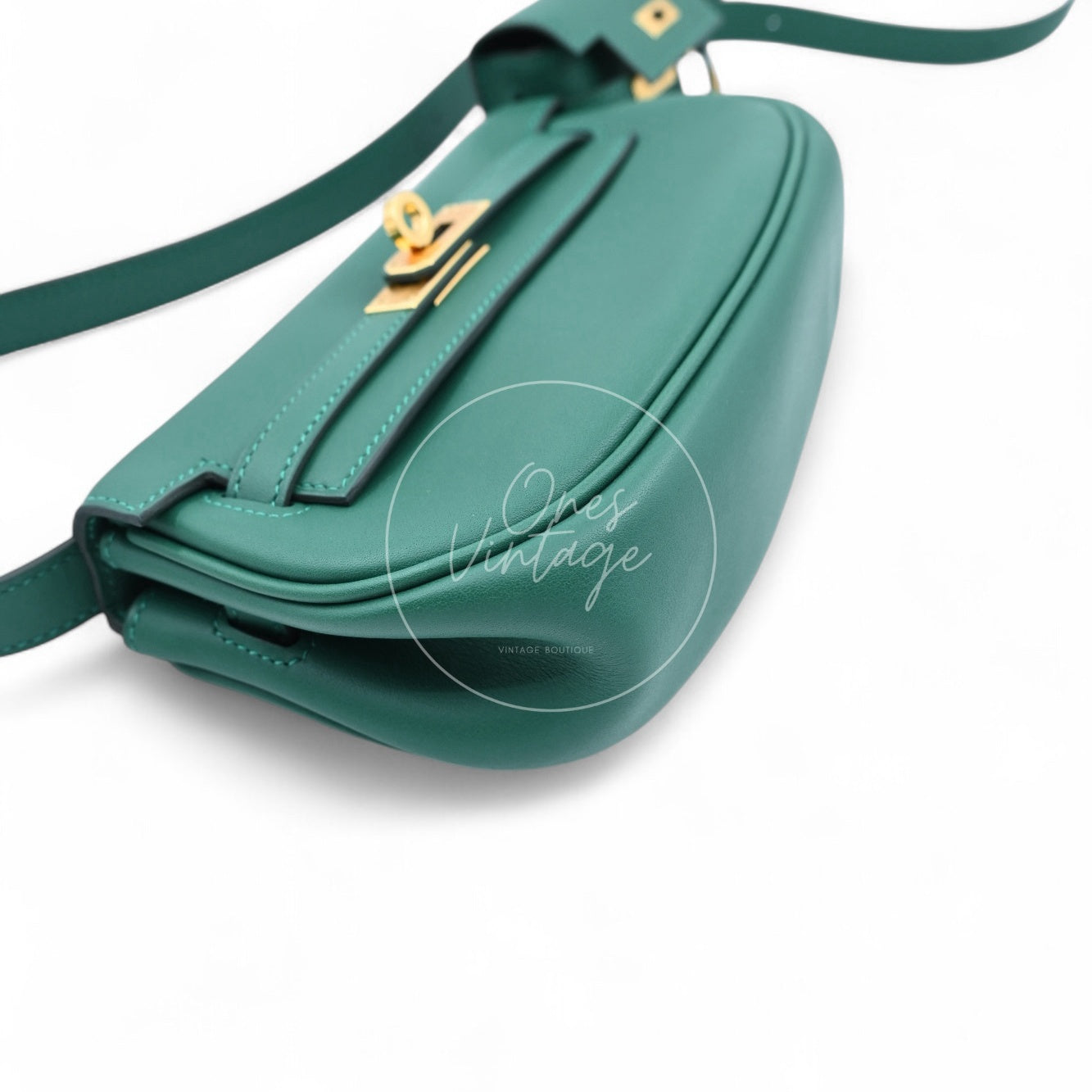 [Pre-owned] Hermes Kelly Moove Sweat Vert Moyen GHW Stamp W
