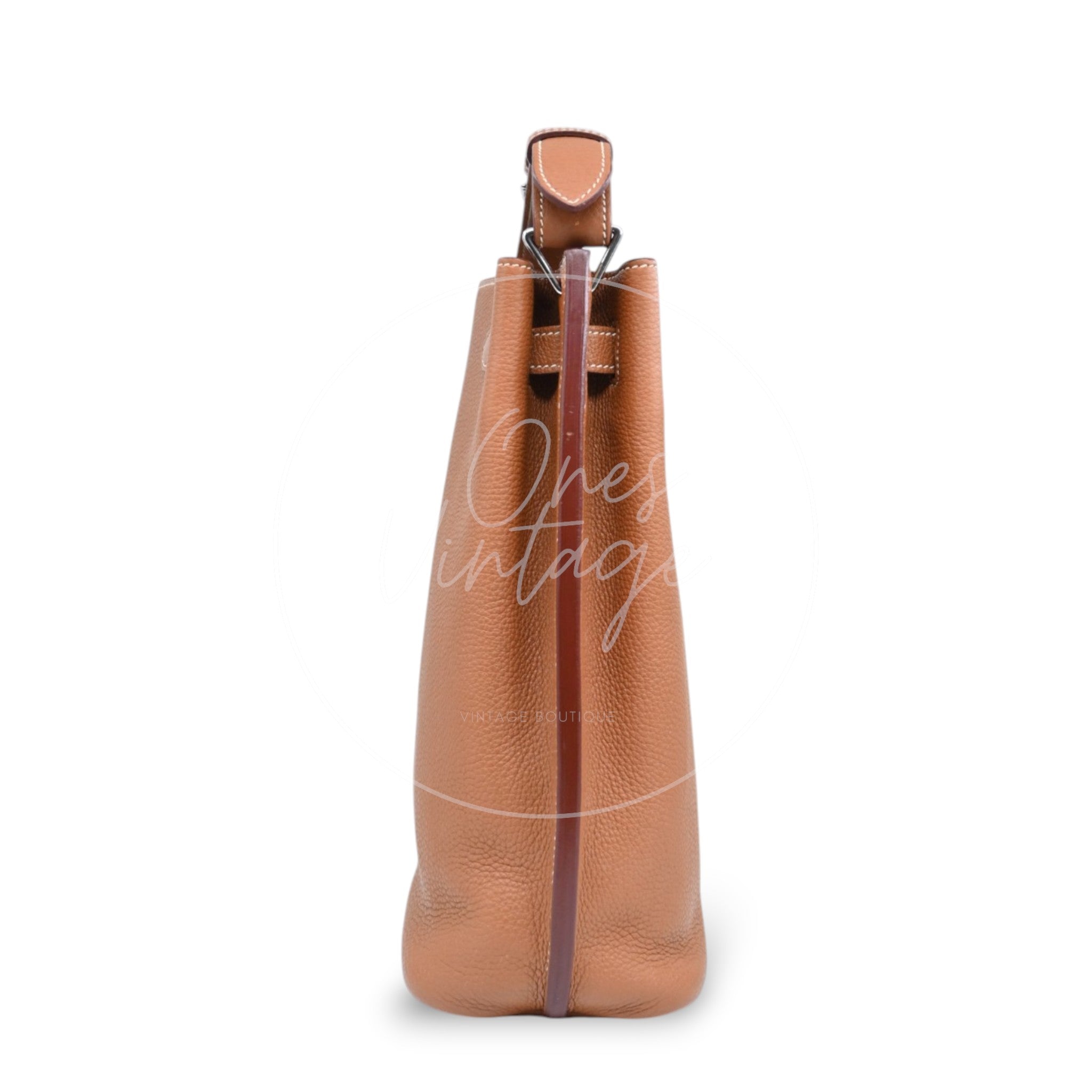 [Pre-owned] Hermes So Kelly 22 PHW Togo Stamp Square P