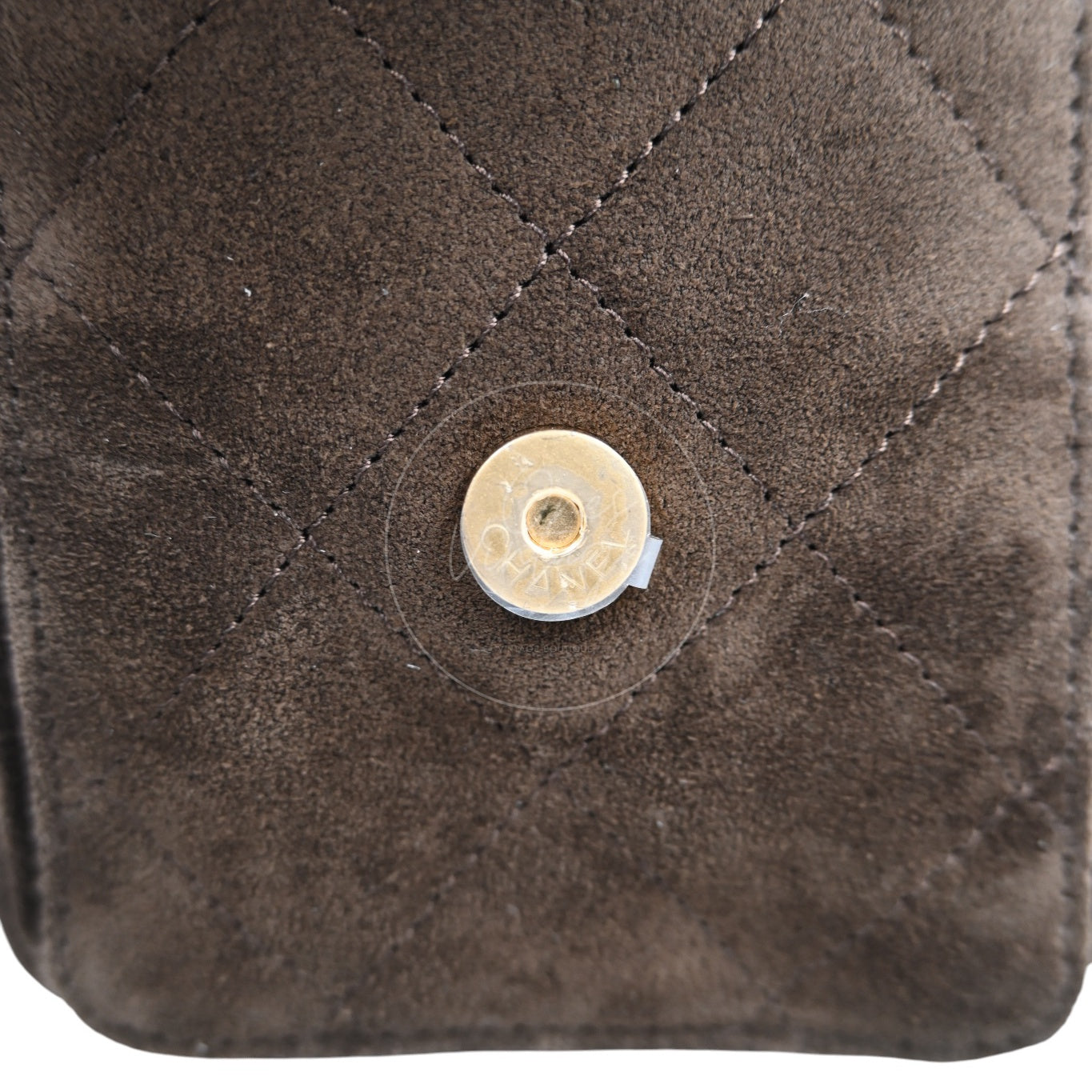 [Unused] Chanel Mini 25 Bag Suede Calfskin & Gold-tone Metal Dark Brown Handbag