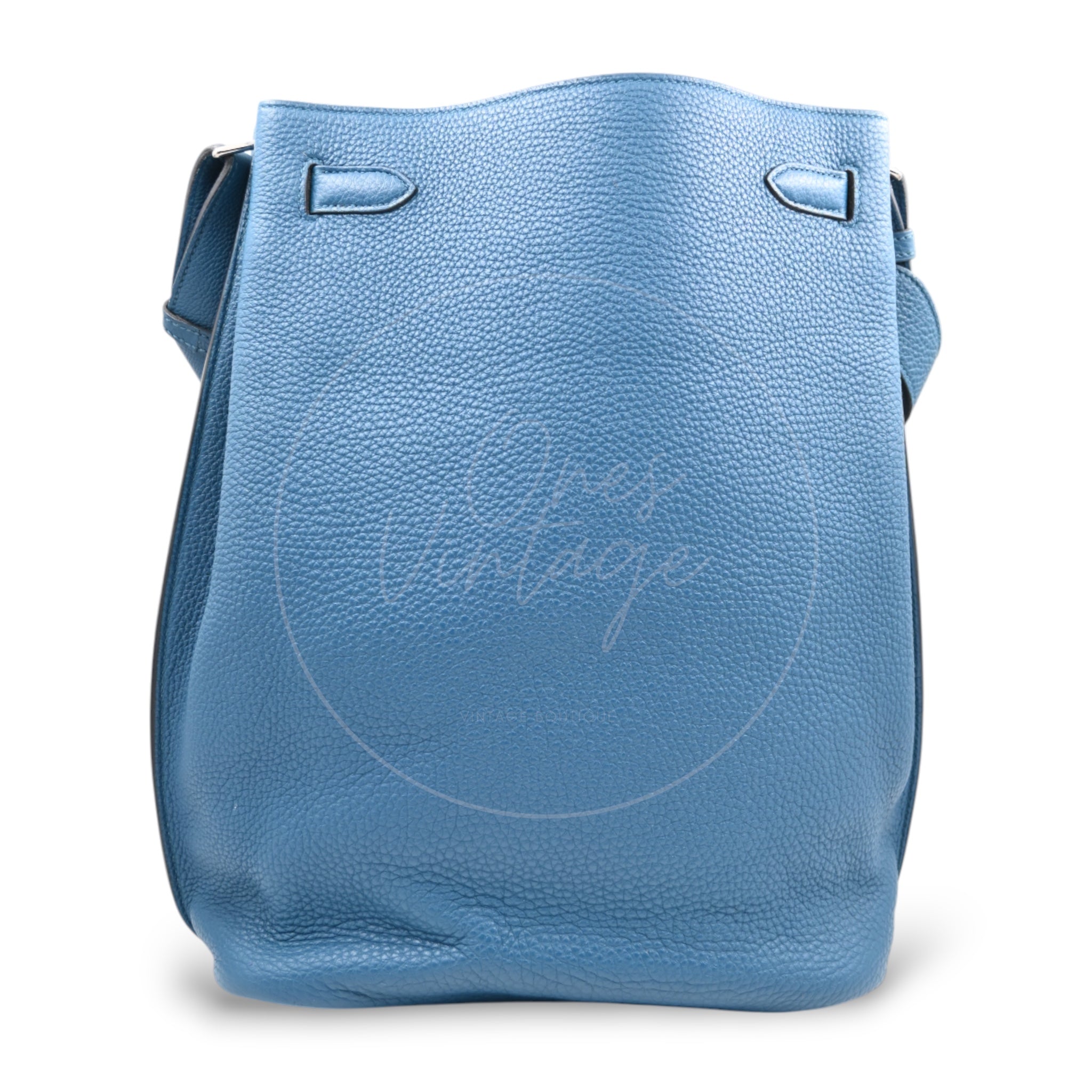 [Pre-owned] Hermes So Kelly 26 Izmir Blue PHW Shoulder Bag