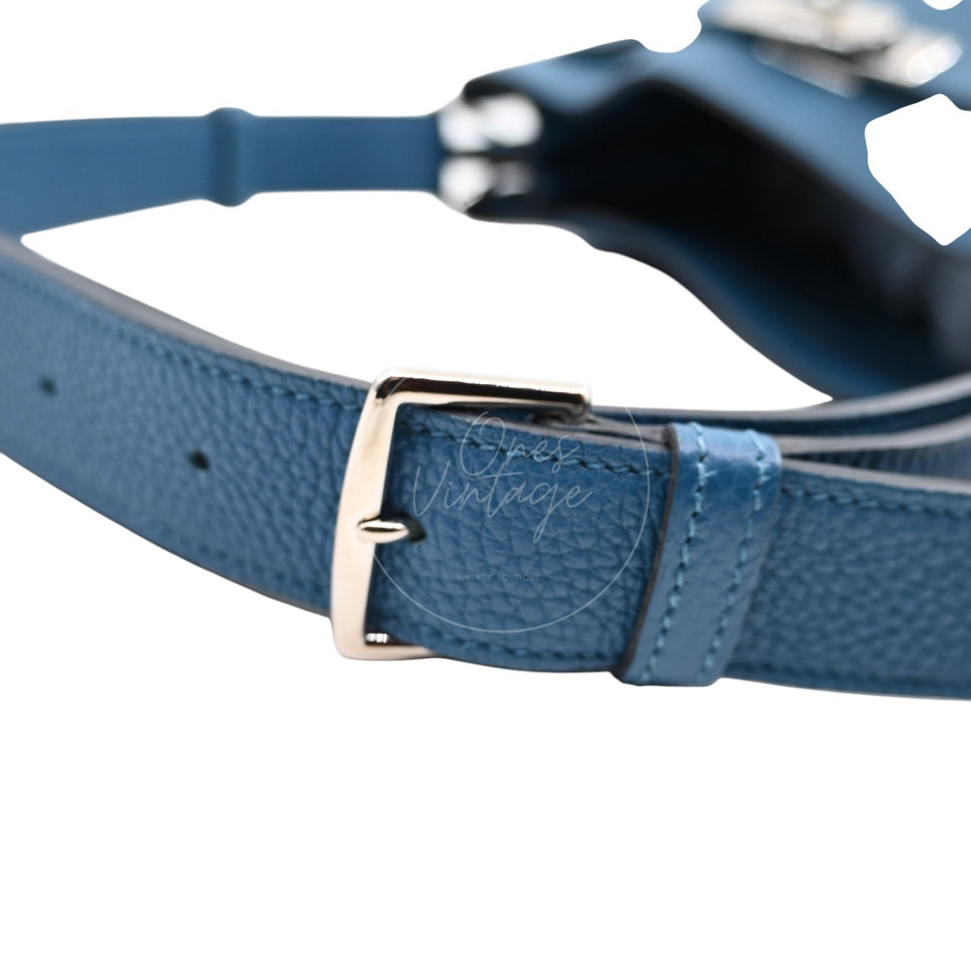 [Pre-owned] Hermes So Kelly 26 Izmir Blue PHW Shoulder Bag