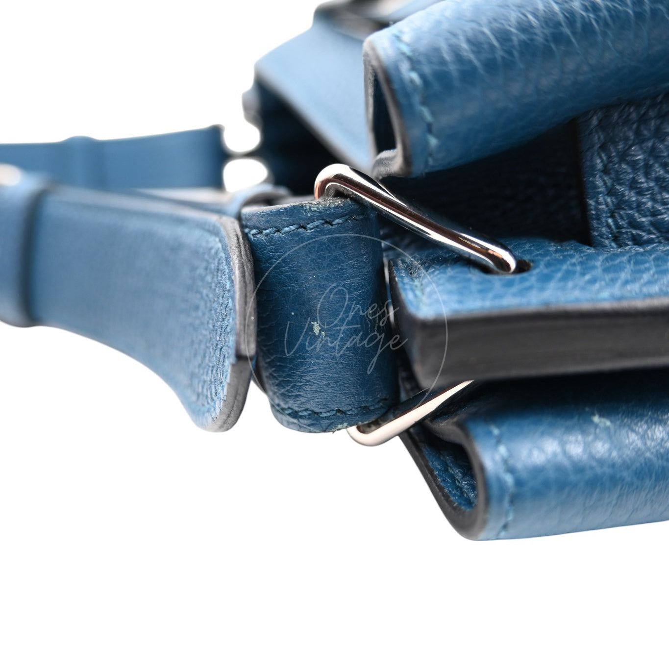 [Pre-owned] Hermes So Kelly 26 Izmir Blue PHW Shoulder Bag