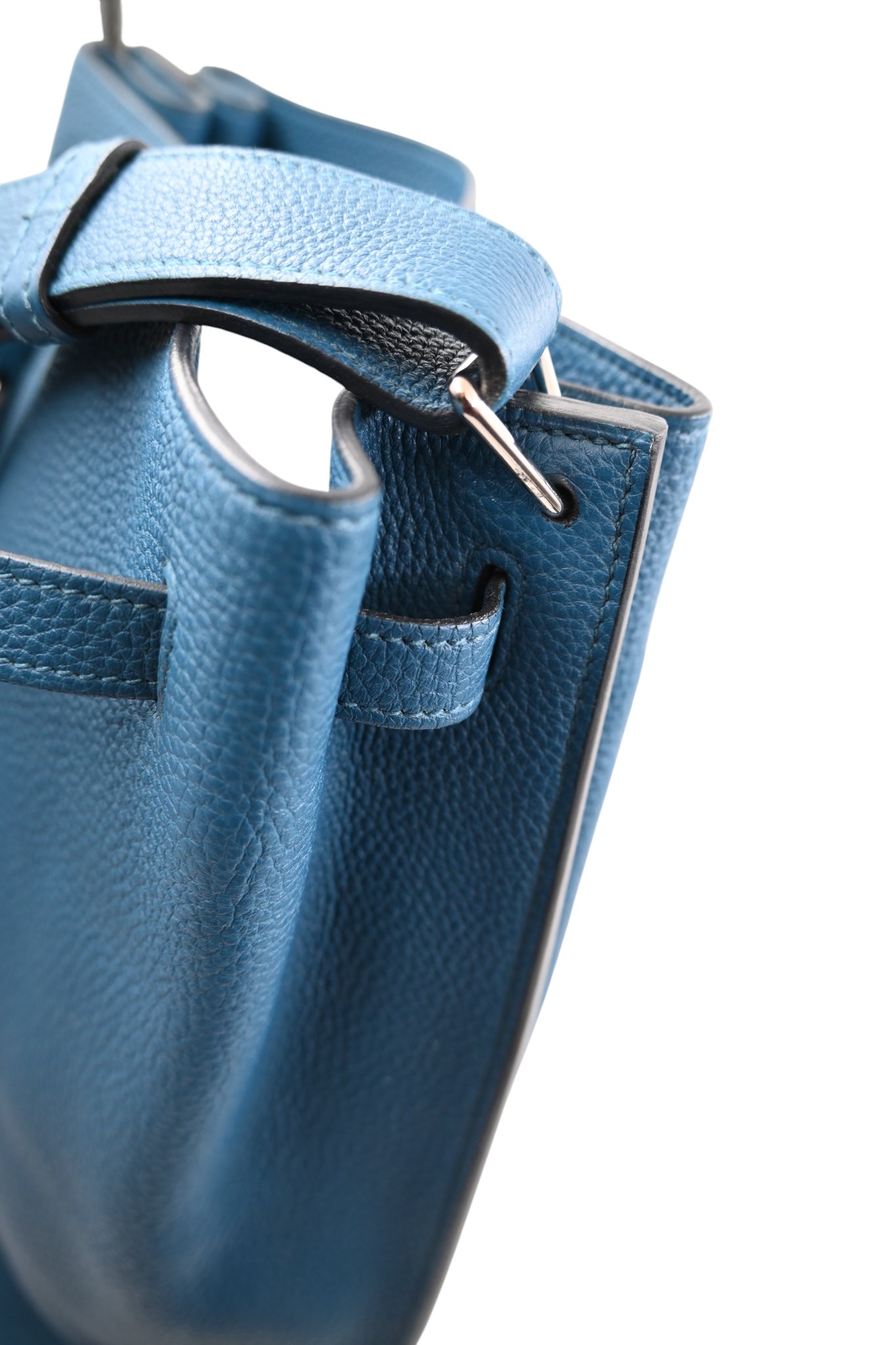 [Pre-owned] Hermes So Kelly 26 Izmir Blue PHW Shoulder Bag