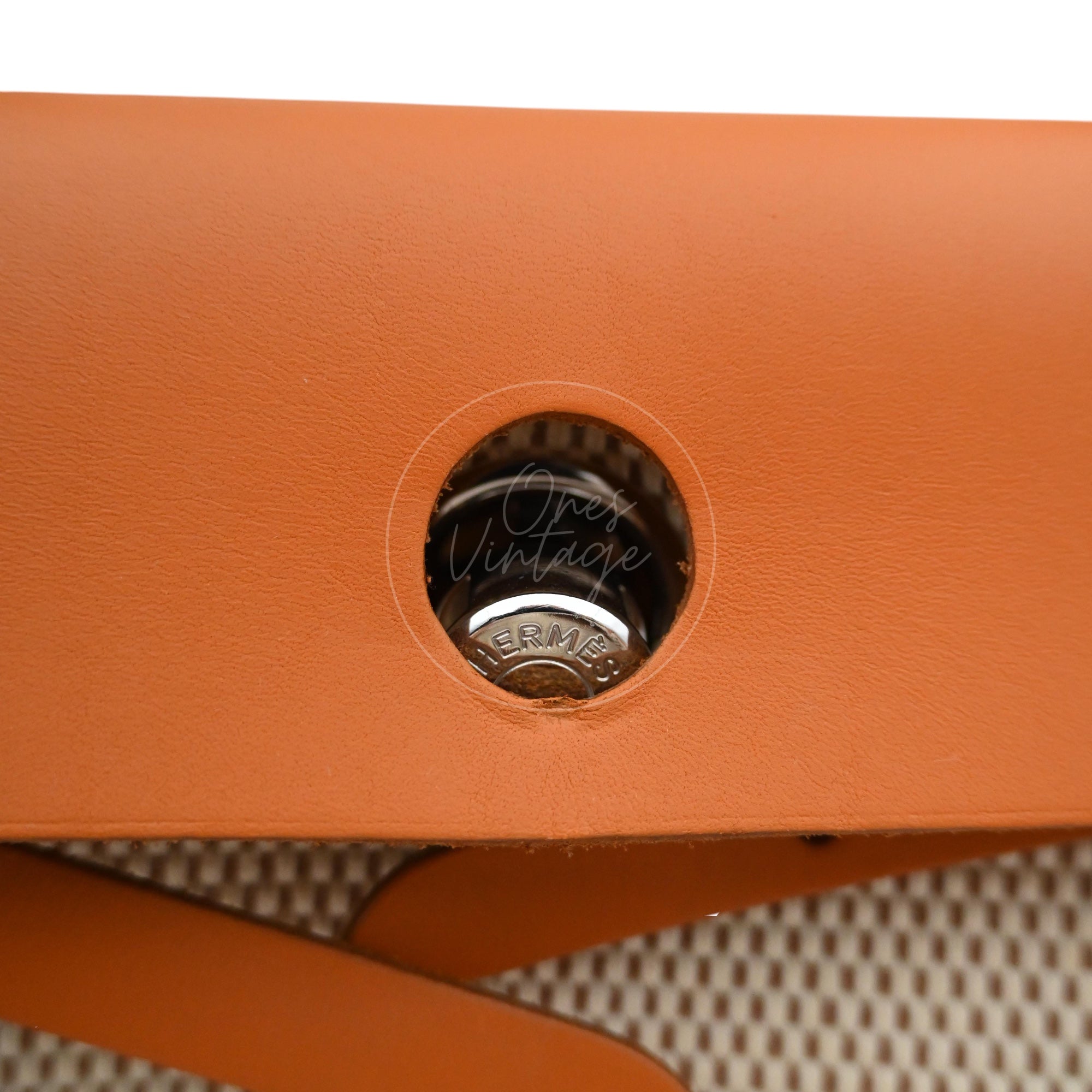 [Pre-owned] Hermes Herbag Zip 31 Vache Hunter/ Criss Viking PHW Stamp Square G