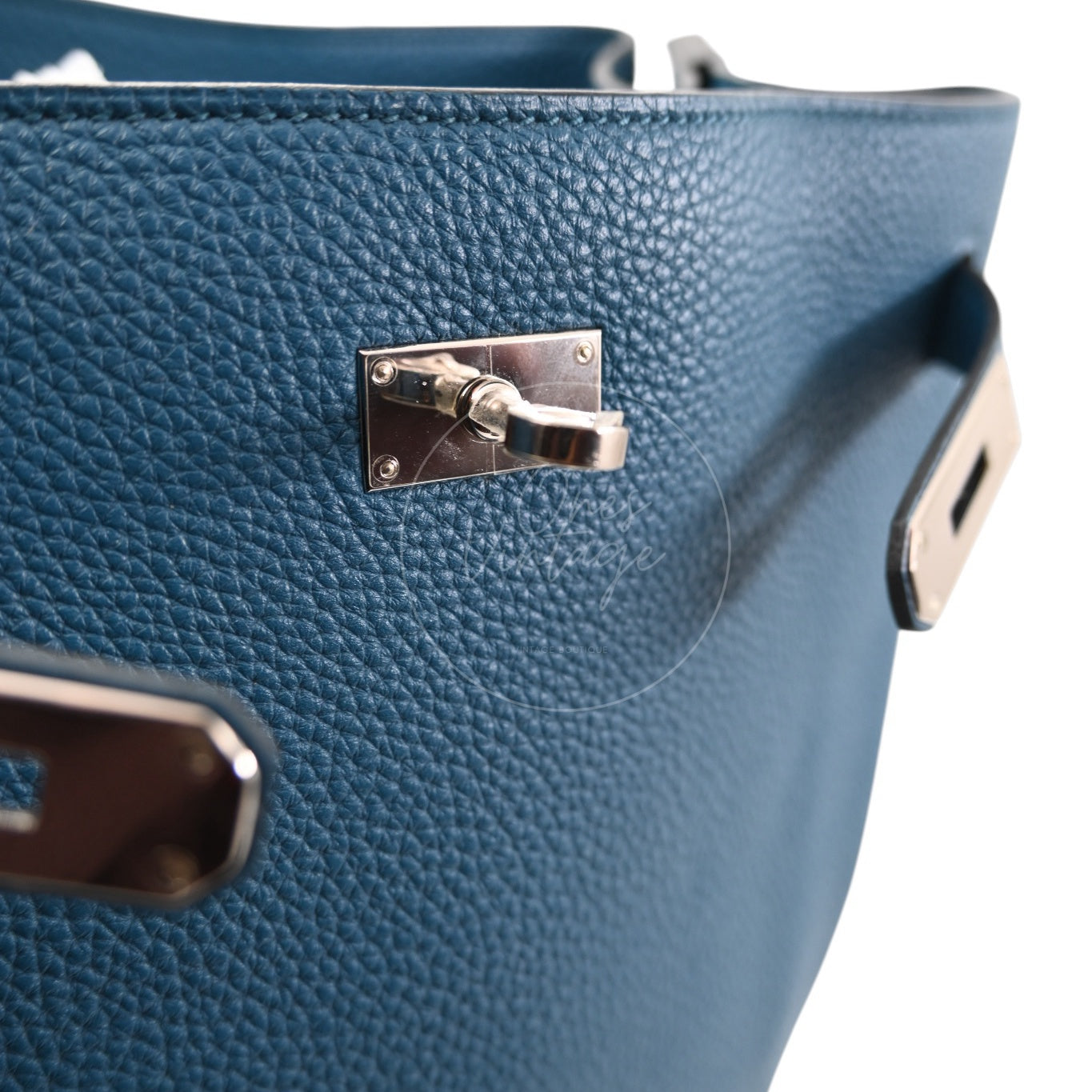 [Pre-owned] Hermes So Kelly 26 Izmir Blue PHW Shoulder Bag