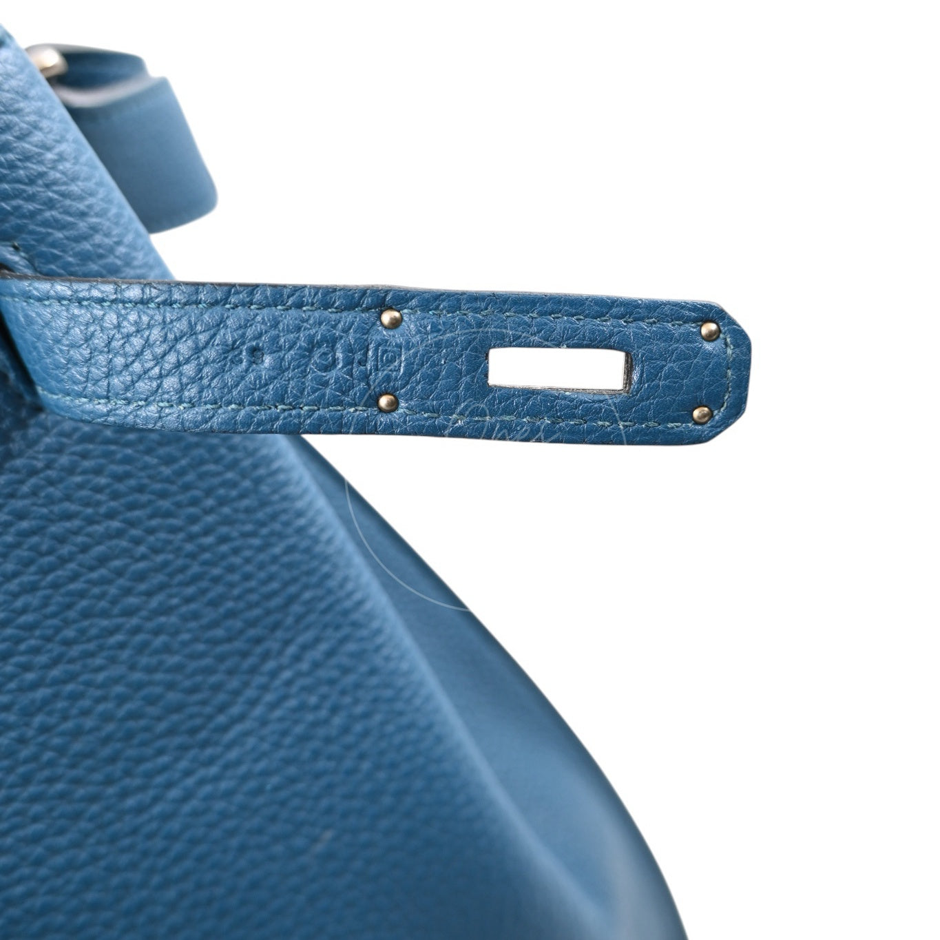 [Pre-owned] Hermes So Kelly 26 Izmir Blue PHW Shoulder Bag