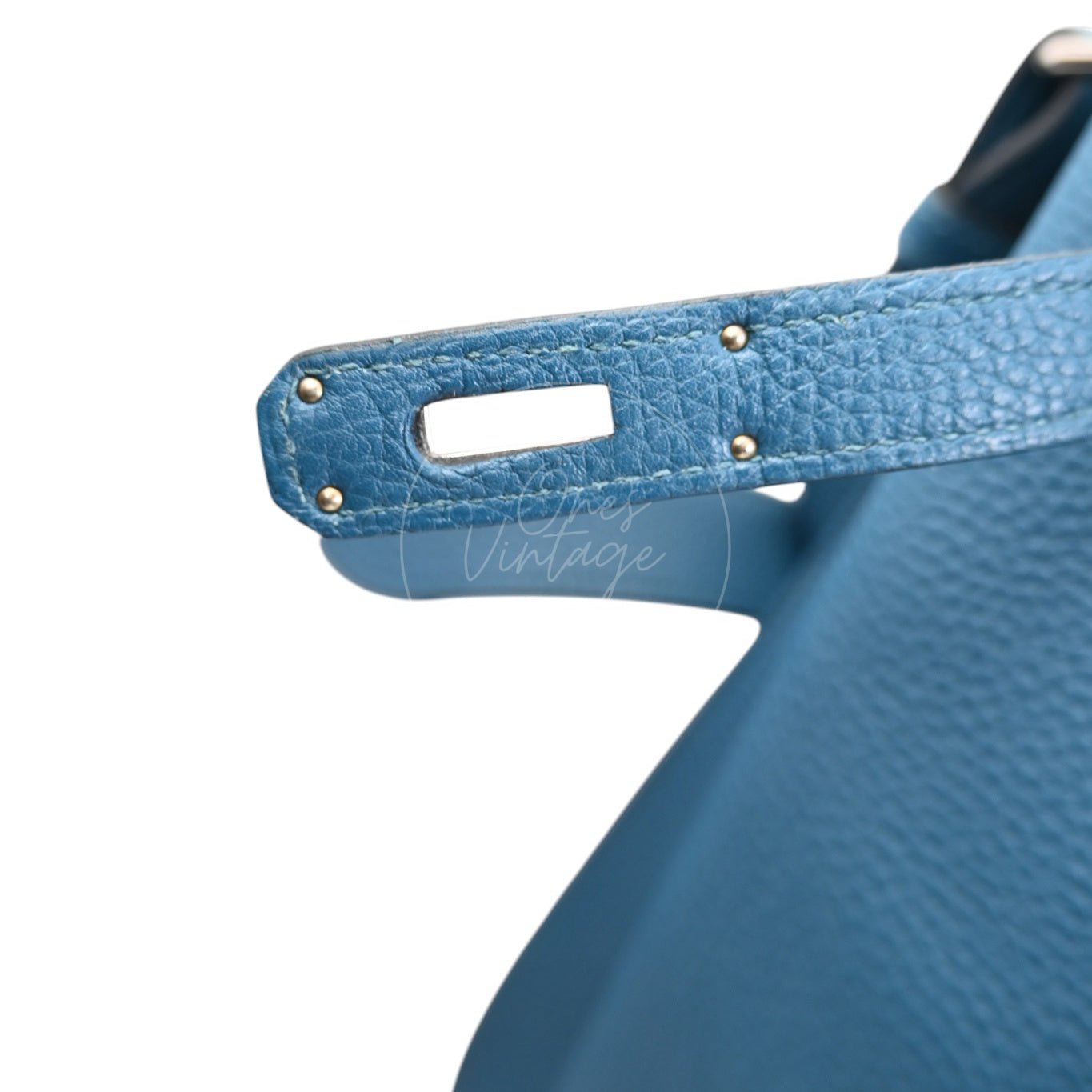 [Pre-owned] Hermes So Kelly 26 Izmir Blue PHW Shoulder Bag