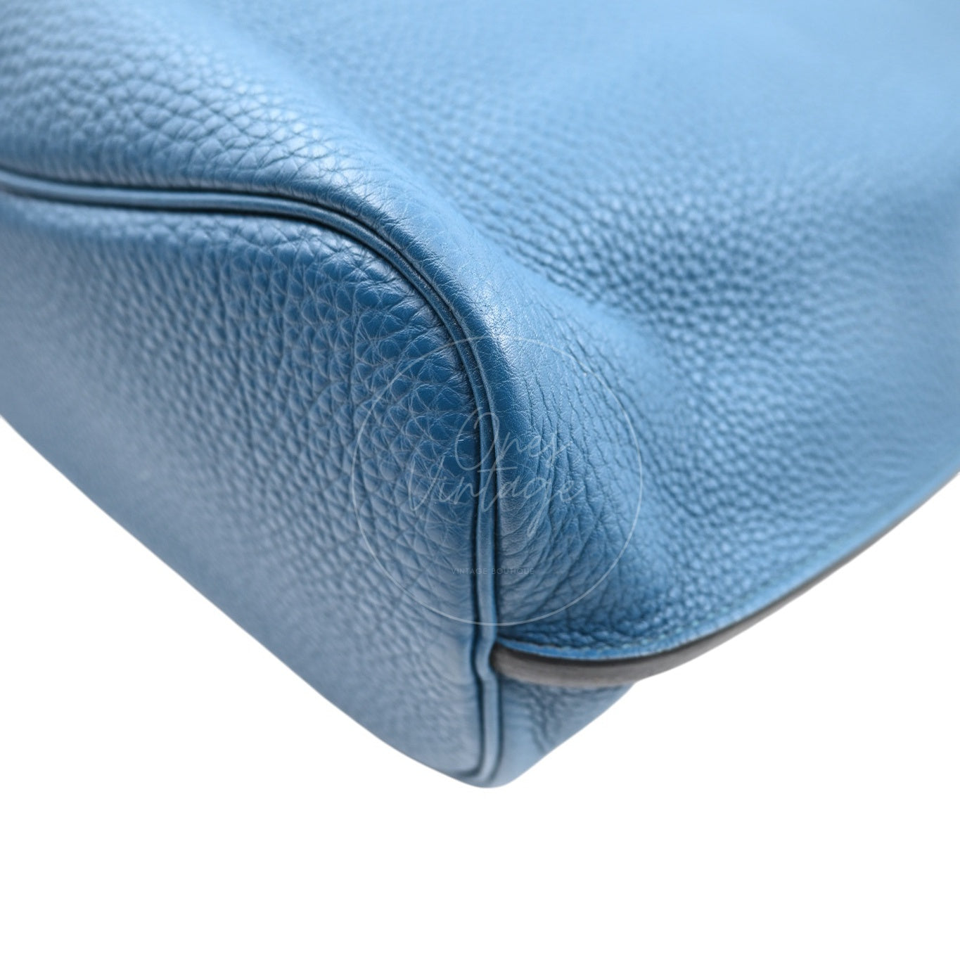 [Pre-owned] Hermes So Kelly 26 Izmir Blue PHW Shoulder Bag