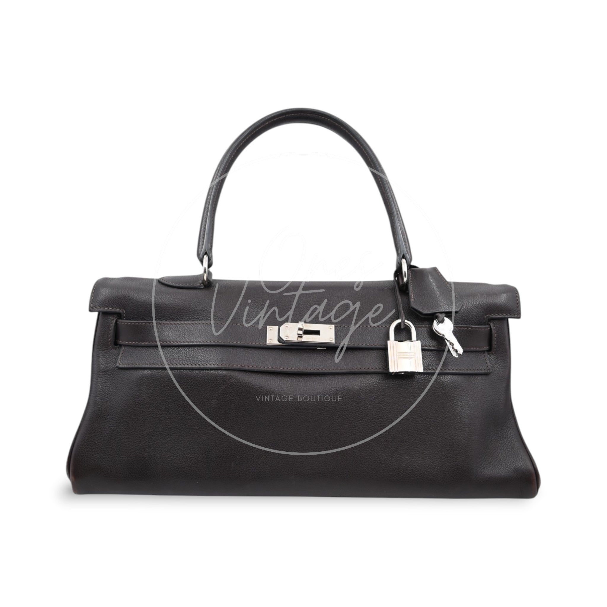 [Pre-owned] Hermes Kelly Shoulder Ebene With Dust Bag