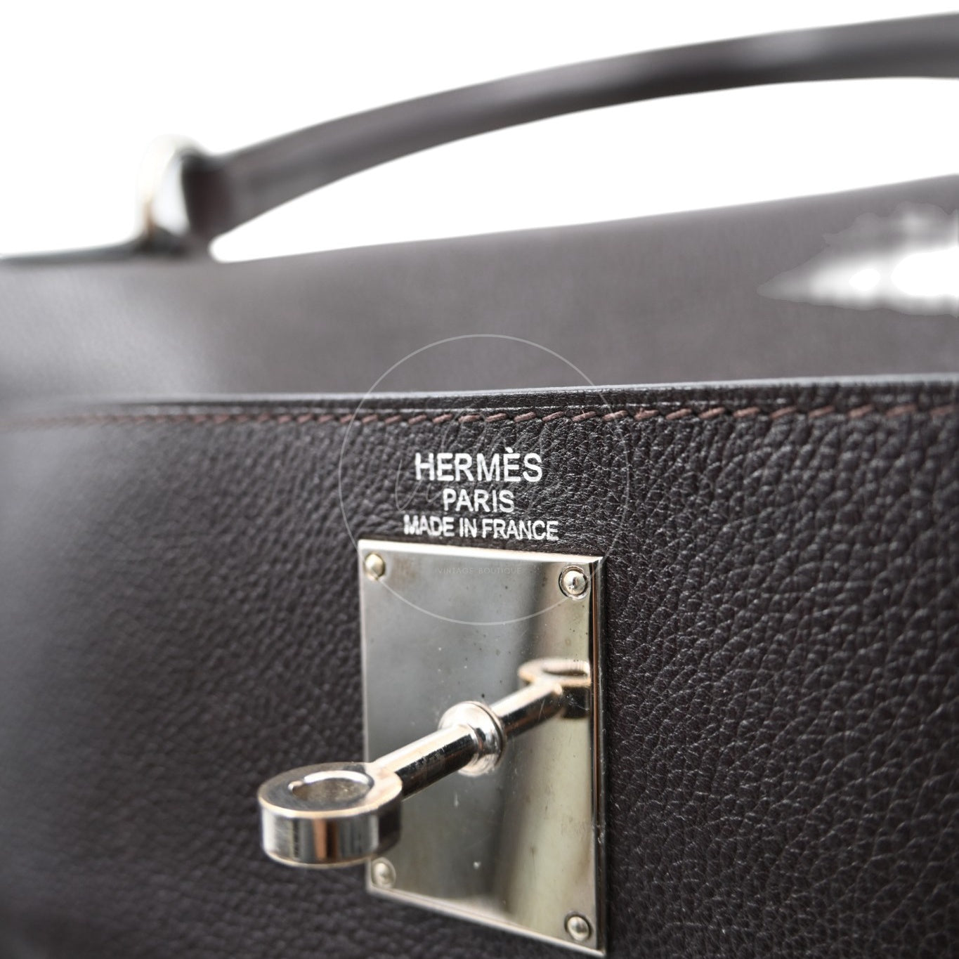 [Pre-owned] Hermes Kelly Shoulder Ebene With Dust Bag