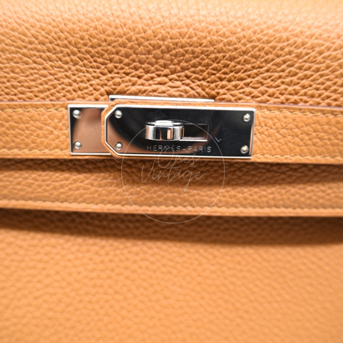 [Pre-owned] Hermes Kelly 32 Phw biscuit stamp T Togo
