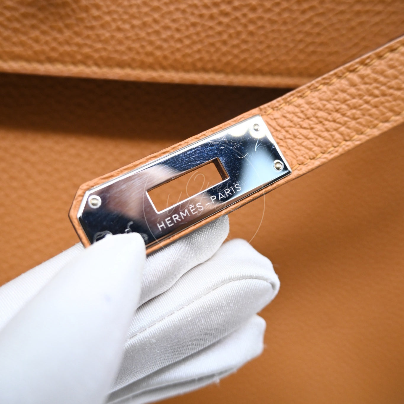 [Pre-owned] Hermes Kelly 32 Phw biscuit stamp T Togo