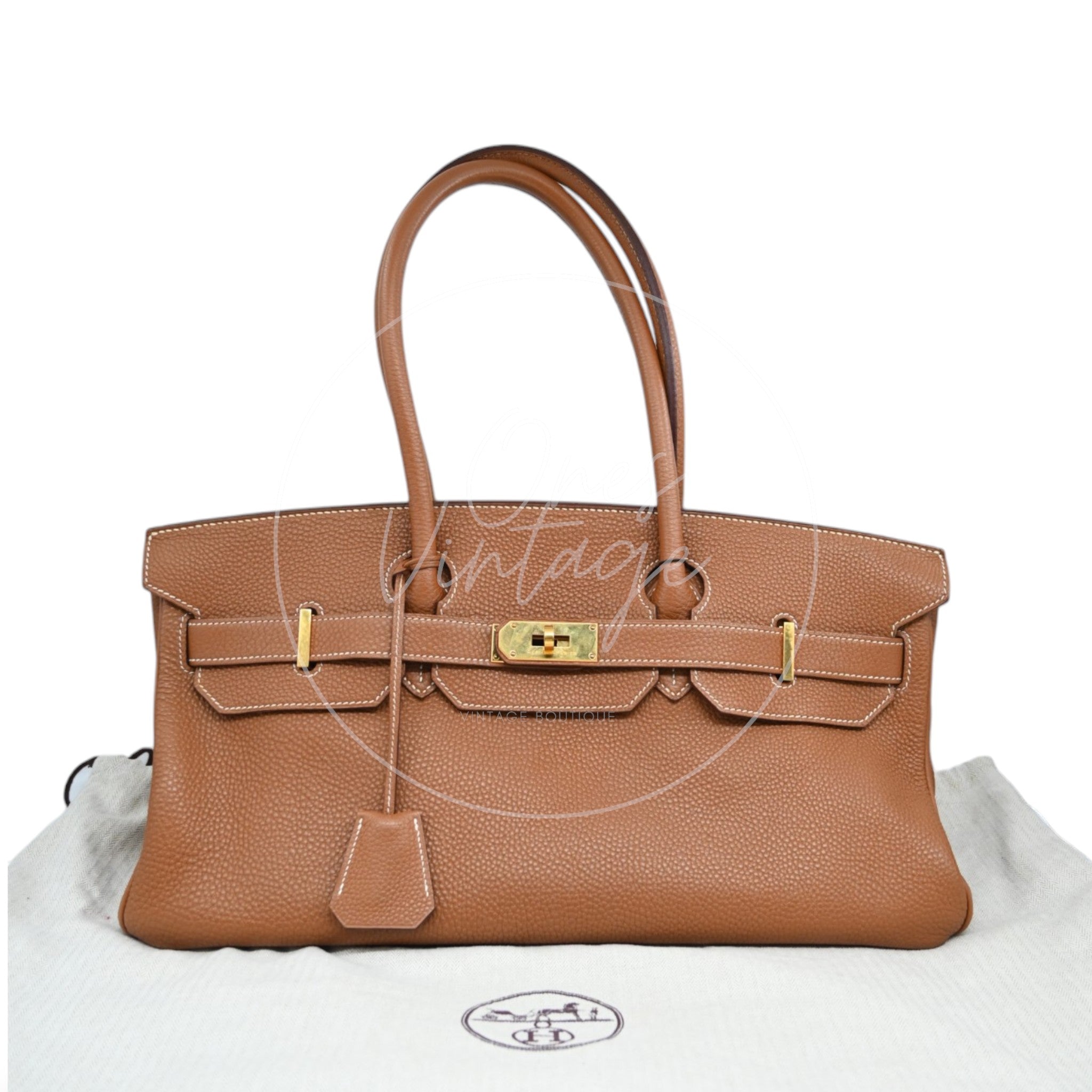 [Pre-owned] Hermes Birkin Shoulder GHW Gold Color Stamp Square N