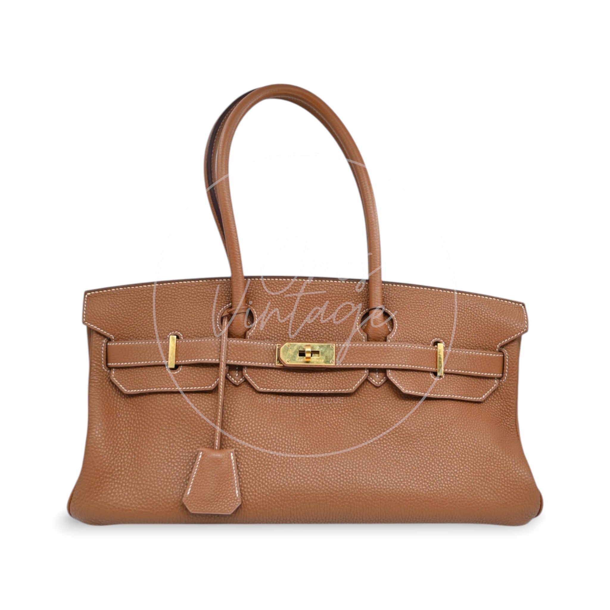 [Pre-owned] Hermes Birkin Shoulder GHW Gold Color Stamp Square N