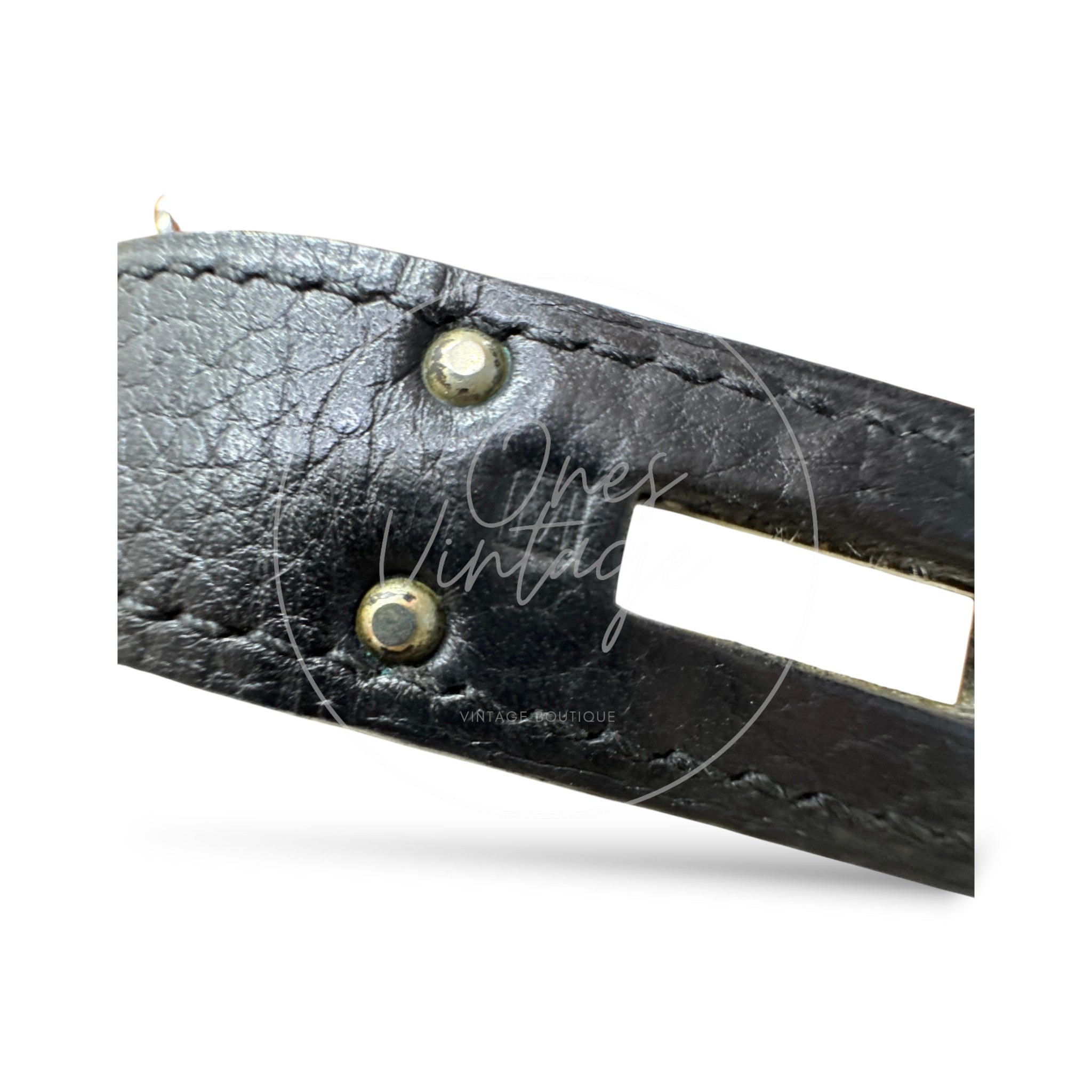[Pre-owned] Hermes Shoulder Kelly Black PHW