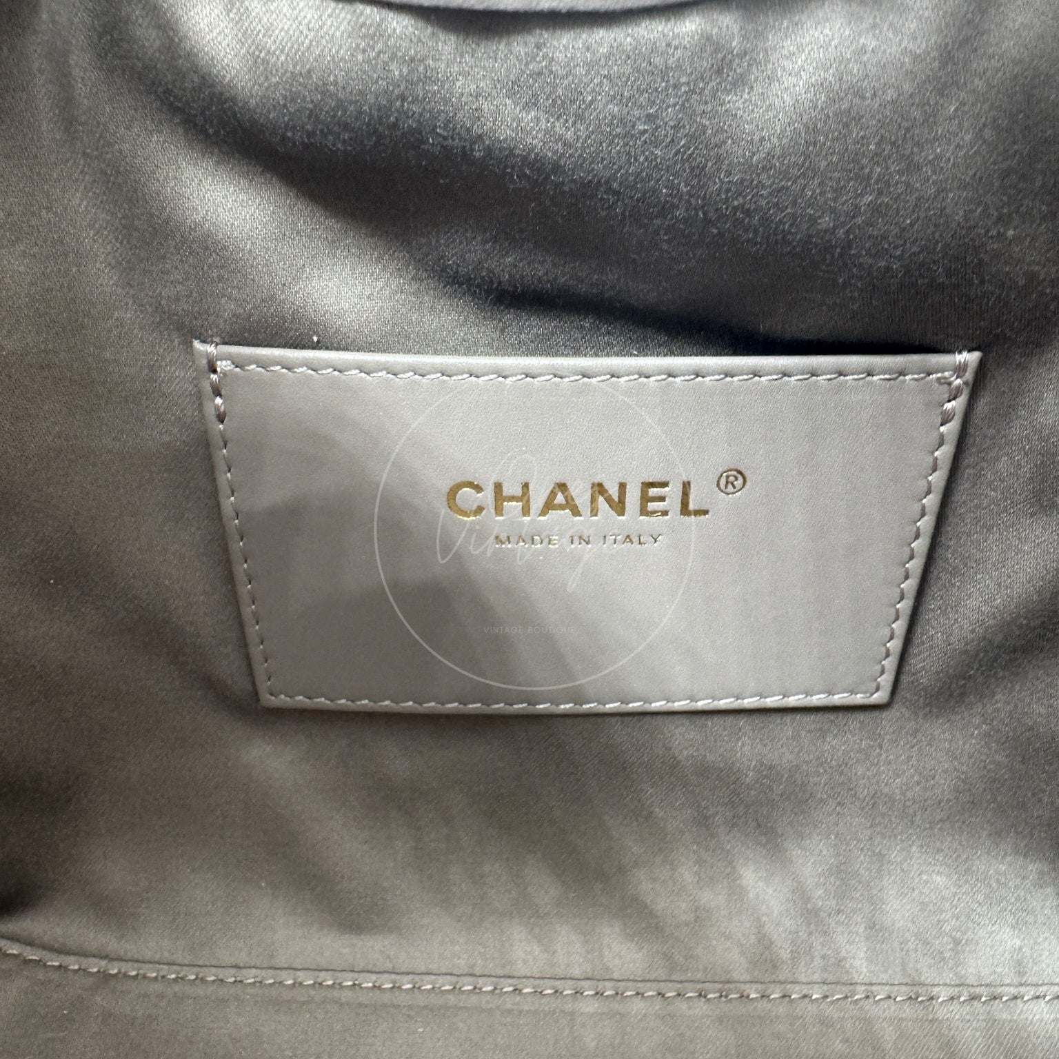 [Unused] Chanel 25 Bag Small Gray Suede GHW