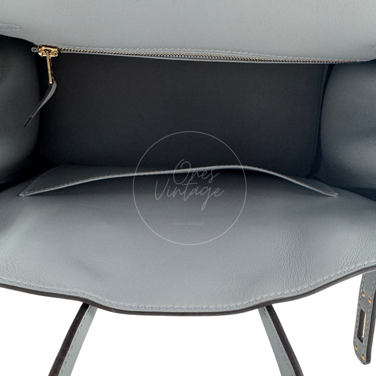 [Unused] Hermes Birkin 25 Swift Gris Pantin GHW Stamp W