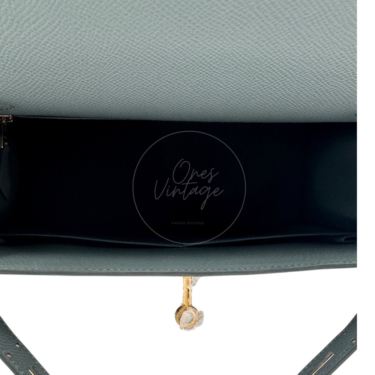 [Unused] Hermes Kelly Sellier Epsom 28 Vert Amande Handbag