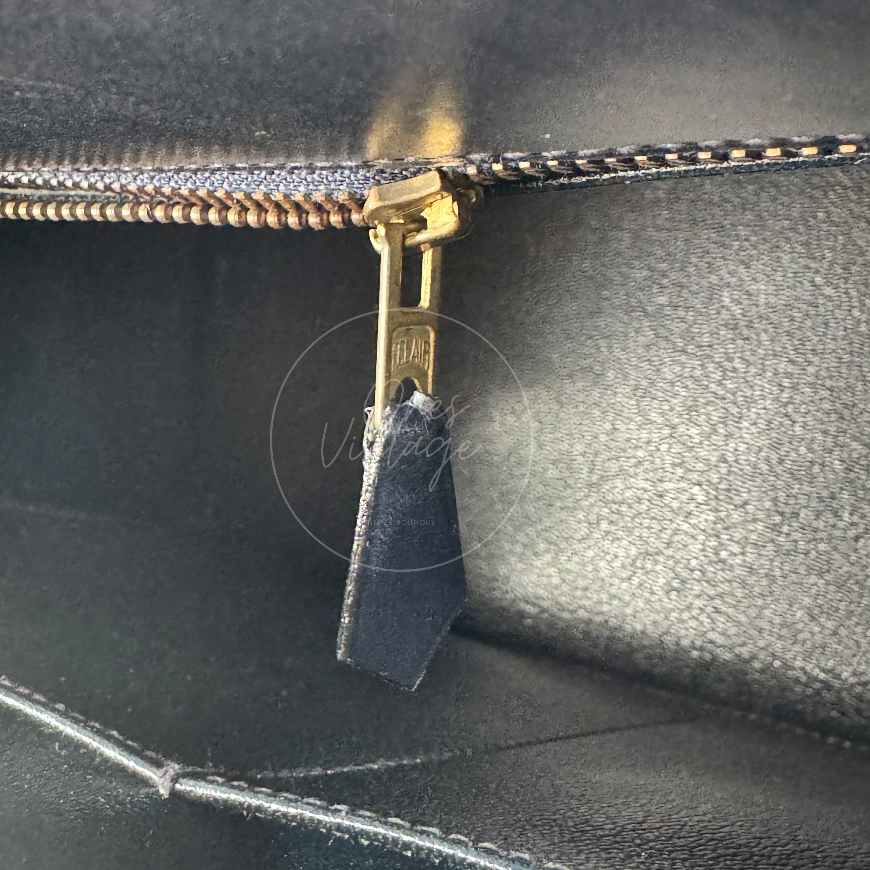 [Pre-owned] Hermes Kelly 32 K32 Stamp Circle W Navy GHW