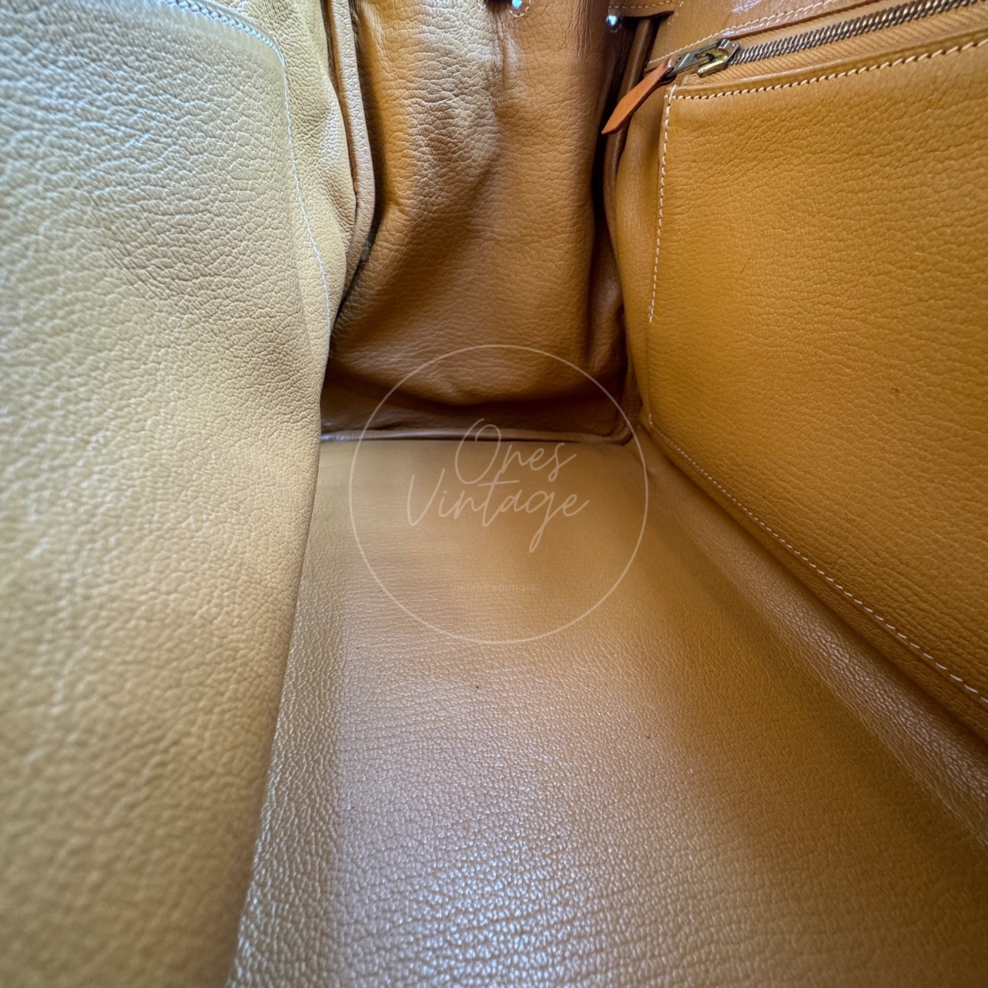 [Pre-owned] Hermes Birkin 30 Beige Swift Denim Jean GHW Stamp Square I