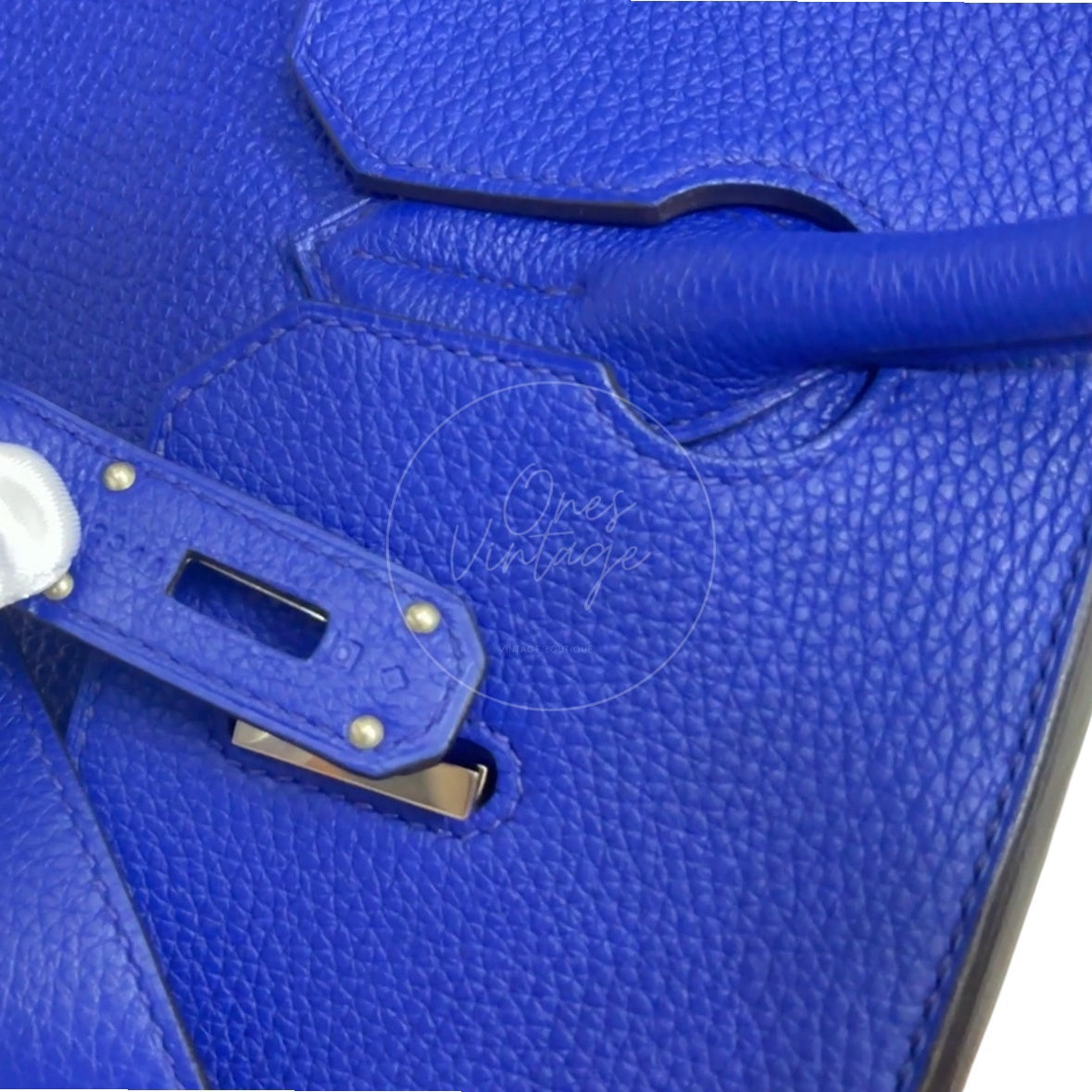[Pre-owned] Hermes Birkin Shoulder Electronic Blue PHW