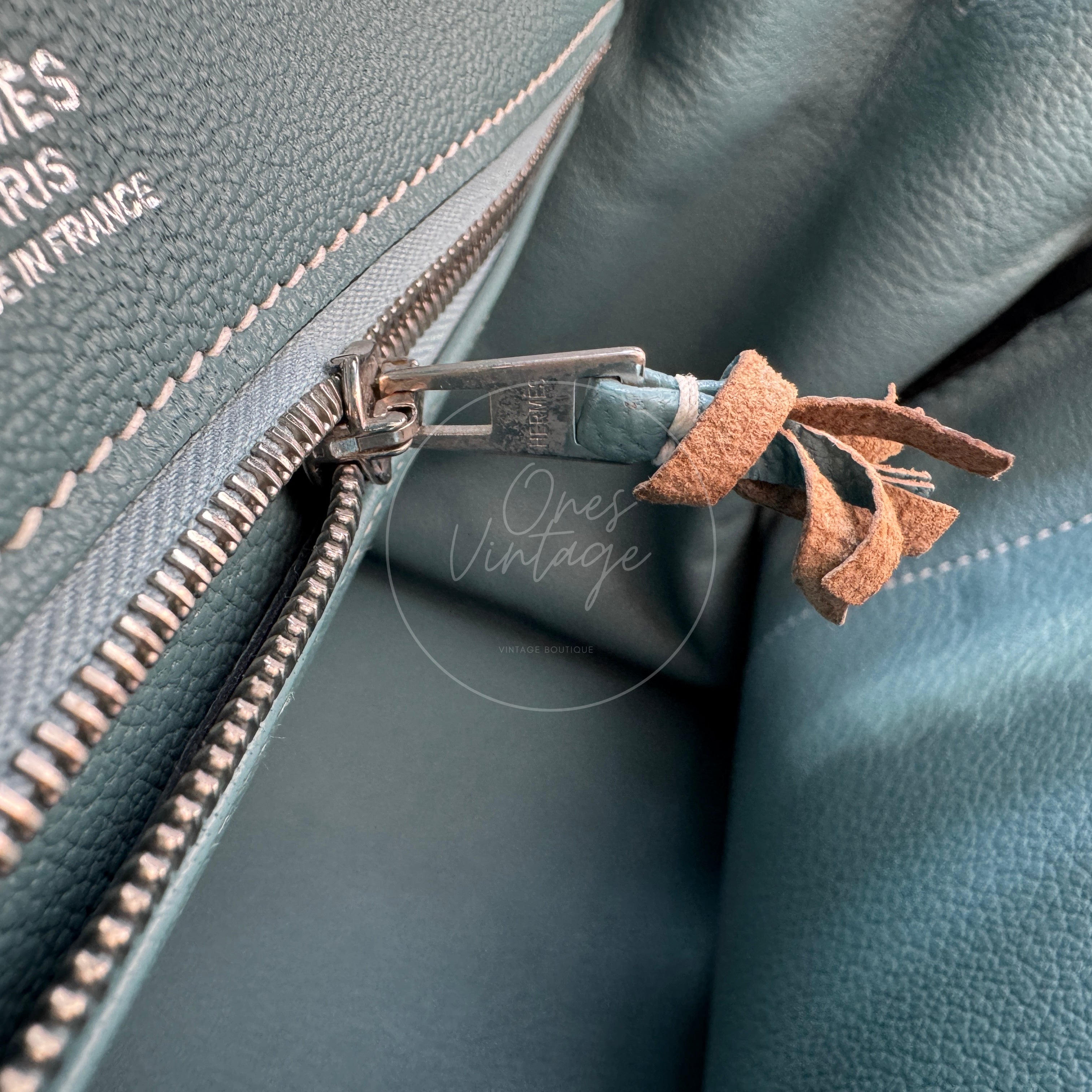 [Pre-owned] Hermes Birkin 30 Ghilies Denim Jean Stamp T