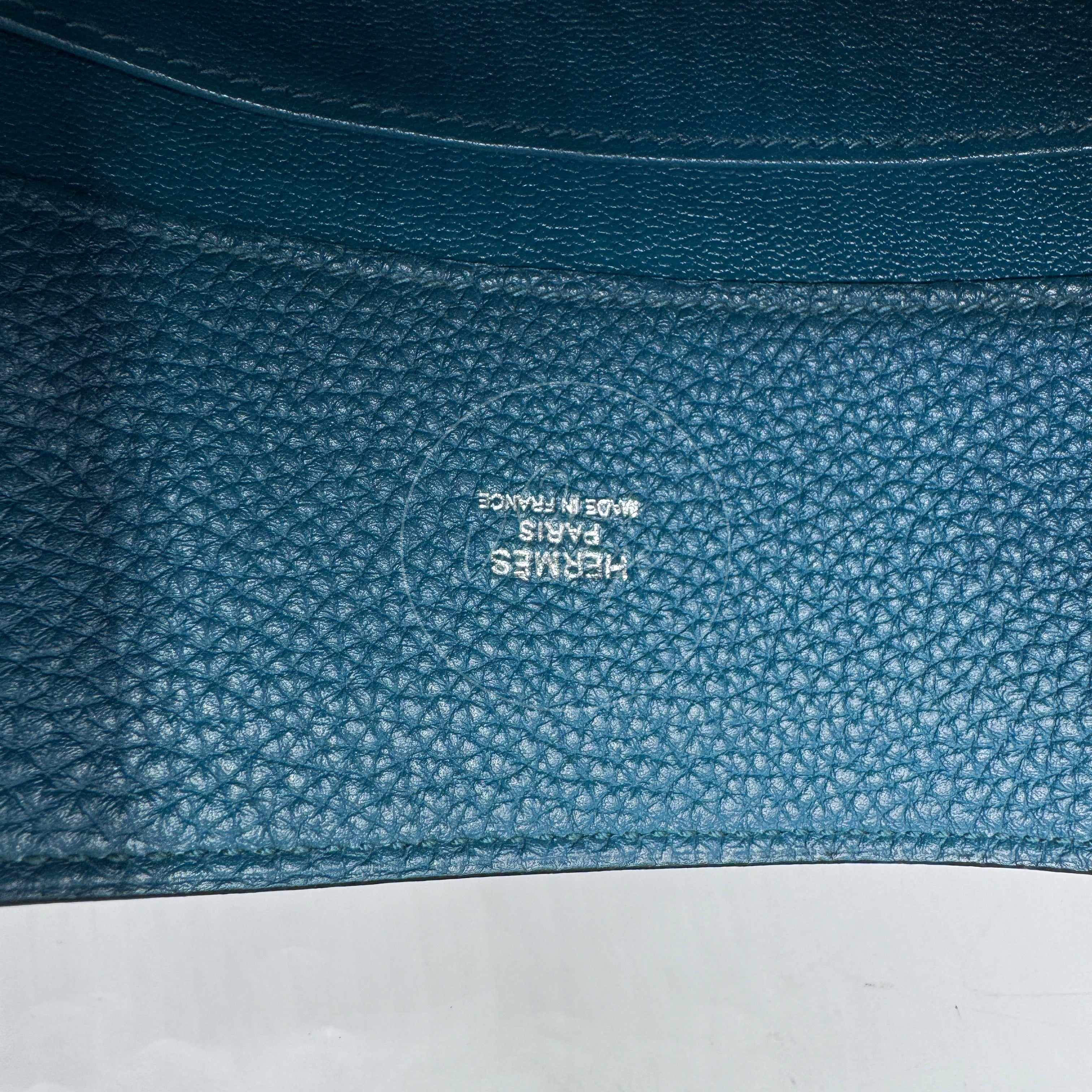 [Pre-owned] Hermes So Kelly 26 Izmir Blue PHW Shoulder Bag