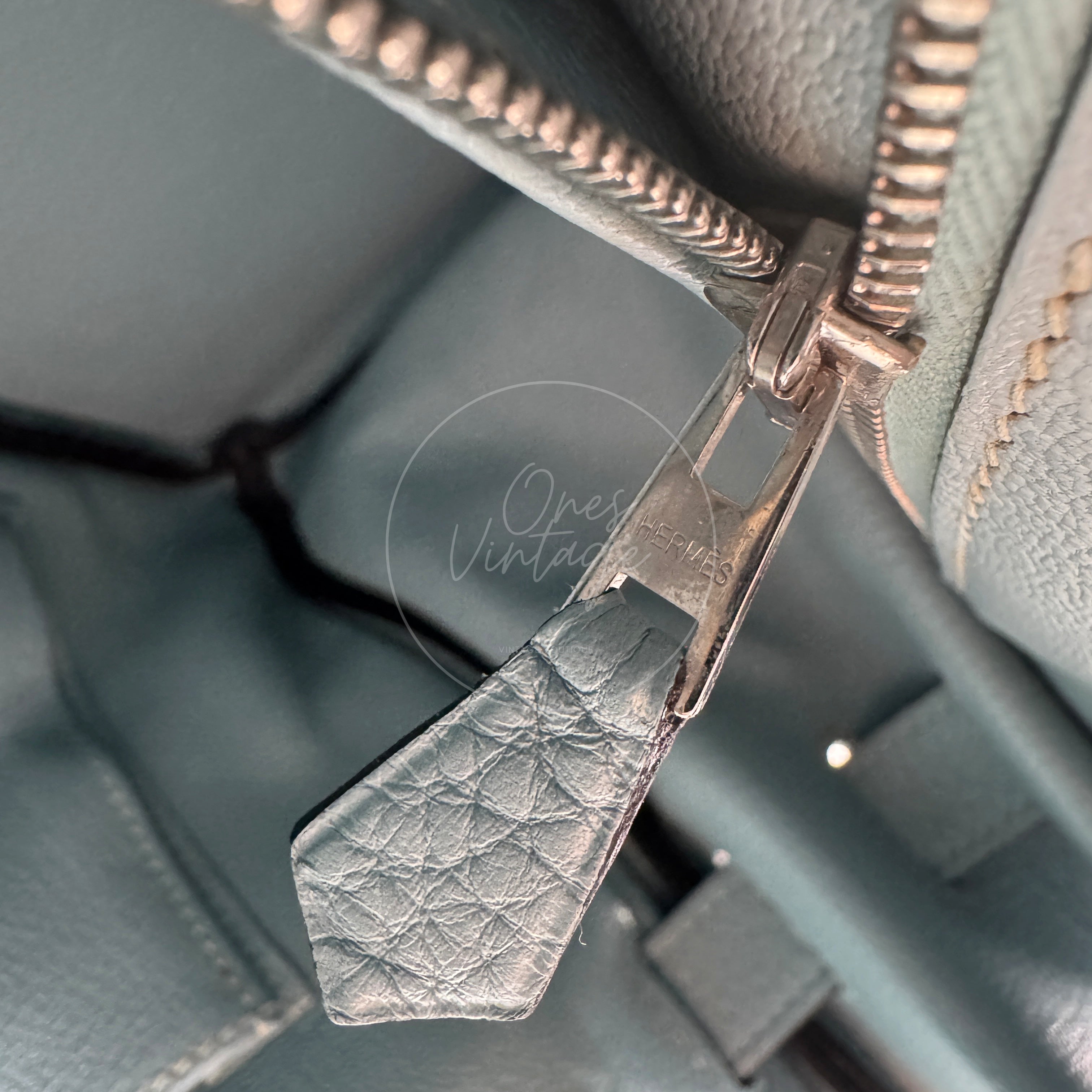[Pre-owned] Hermes Sky Blue Birkin Shoulder PHW
