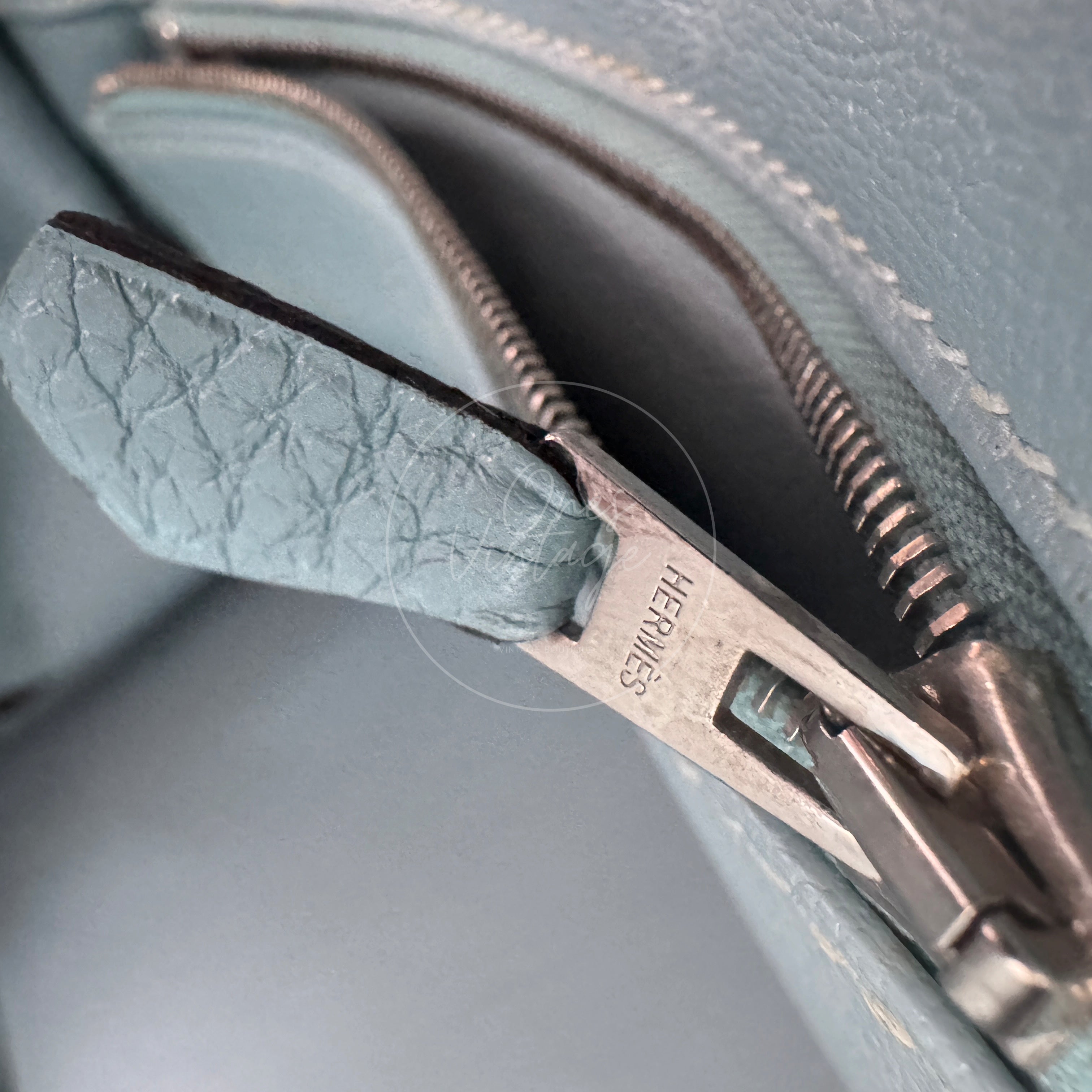 [Pre-owned] Hermes Sky Blue Birkin Shoulder PHW