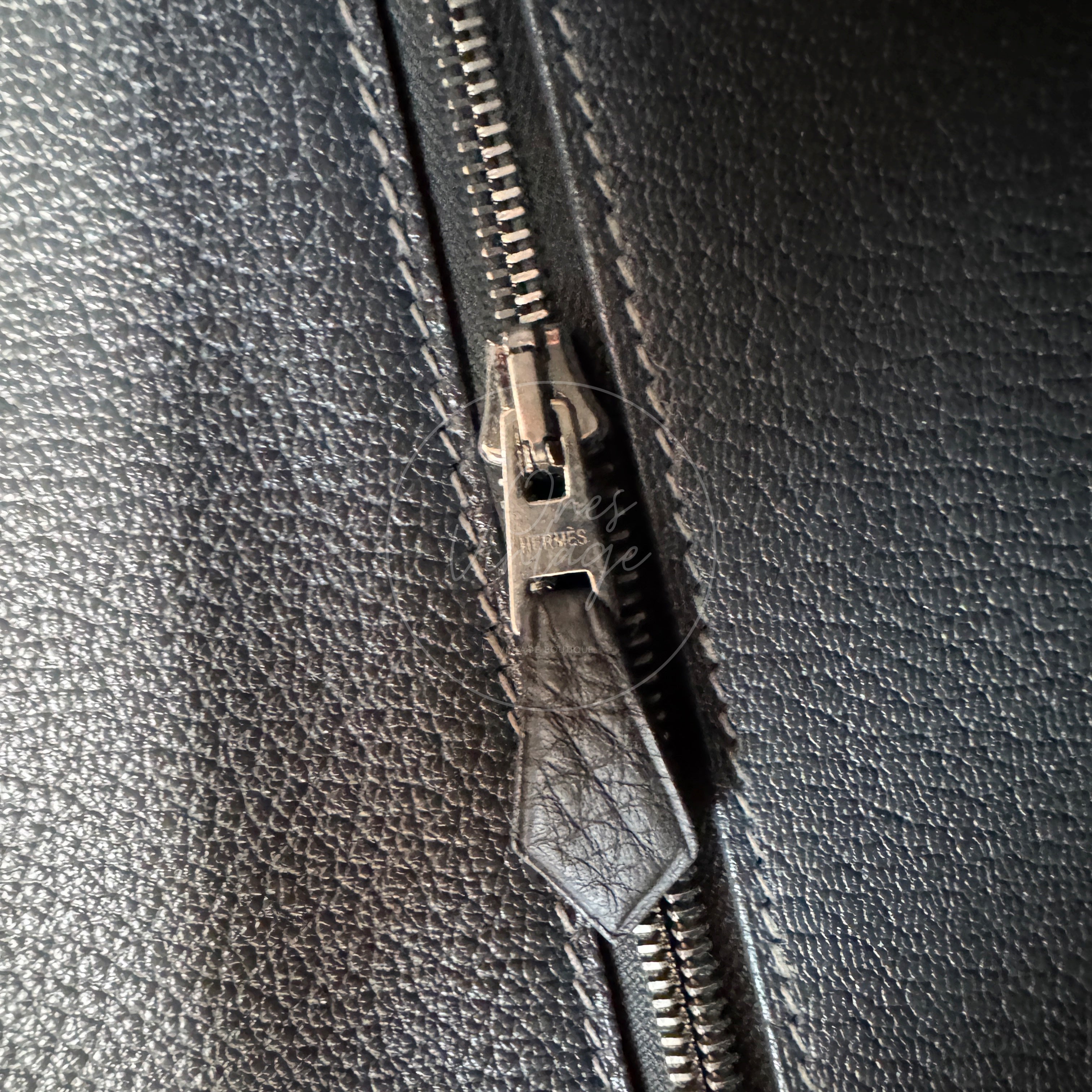 [Pre-owned] Hermes Shoulder Birkin Gris Graphite Stamp Square M