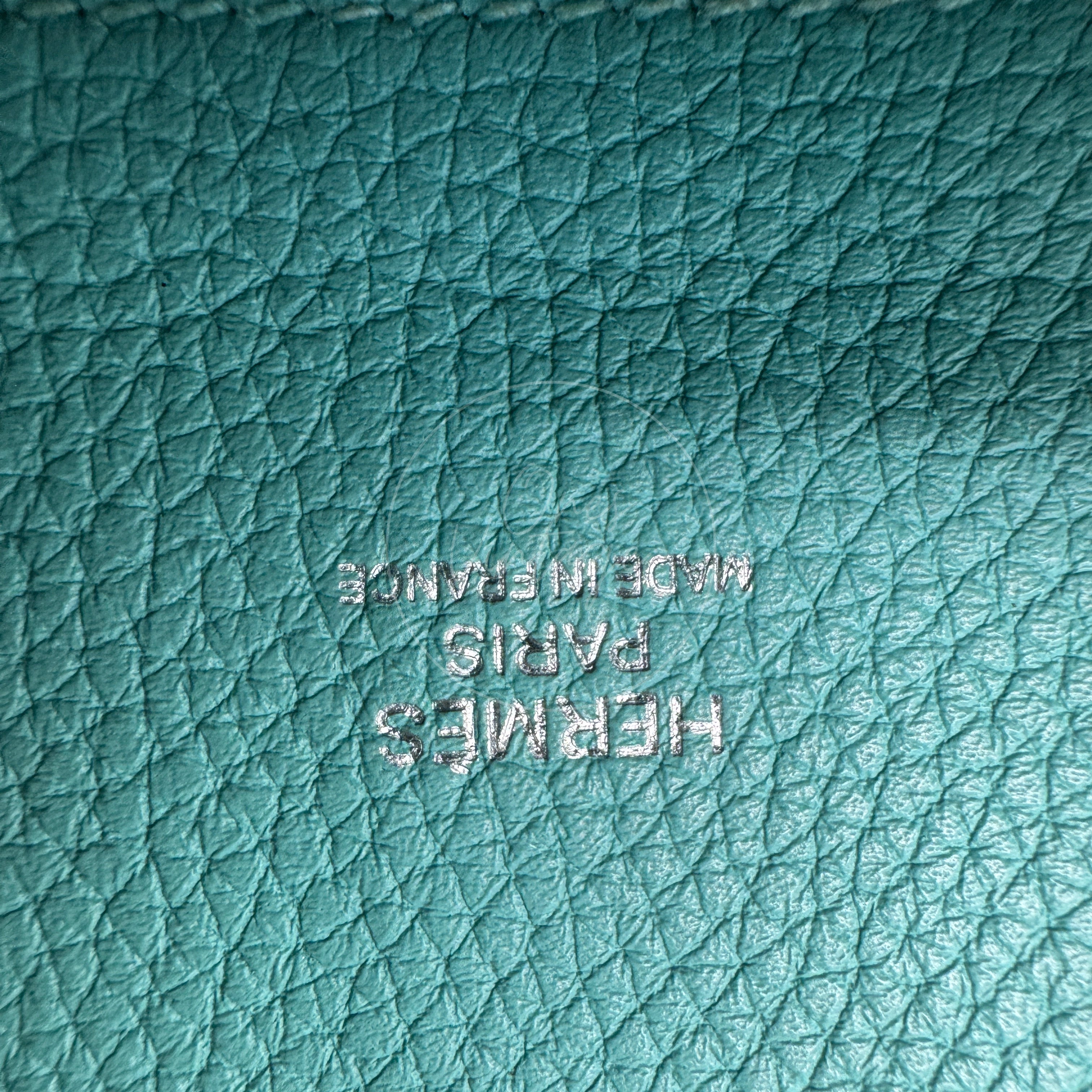 [Pre-owned] Hermes So Kelly 22 Bleu Atoll Stamp T PHW