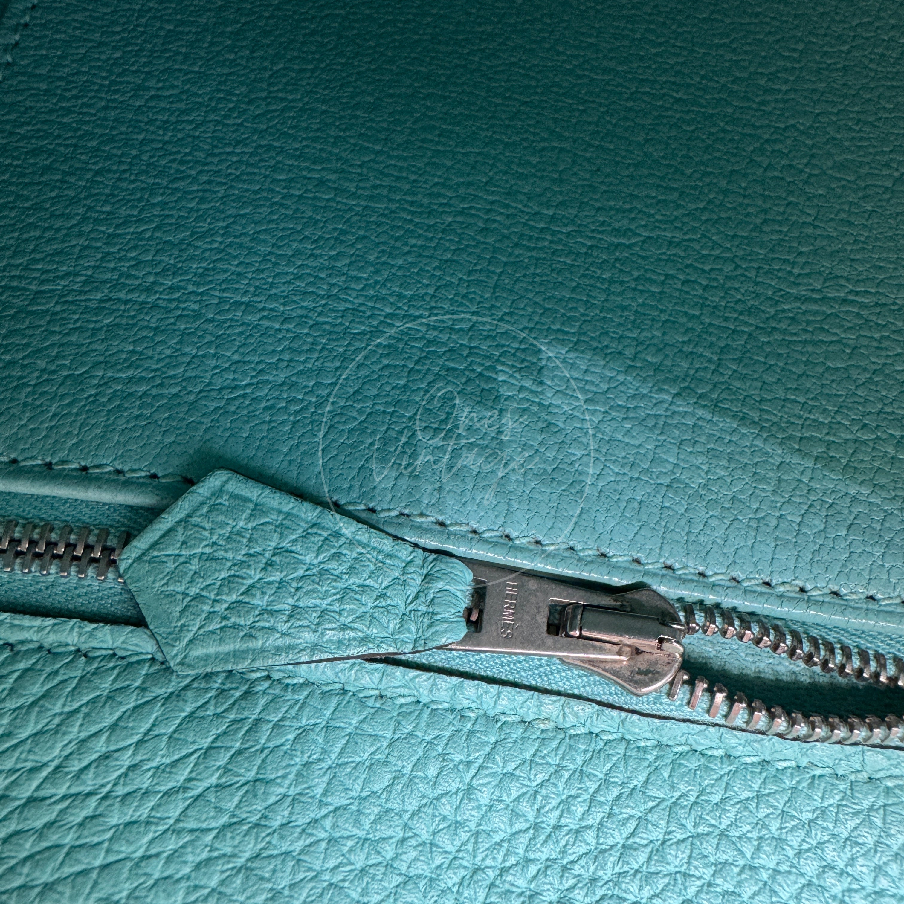 [Pre-owned] Hermes So Kelly 22 Bleu Atoll Stamp T PHW