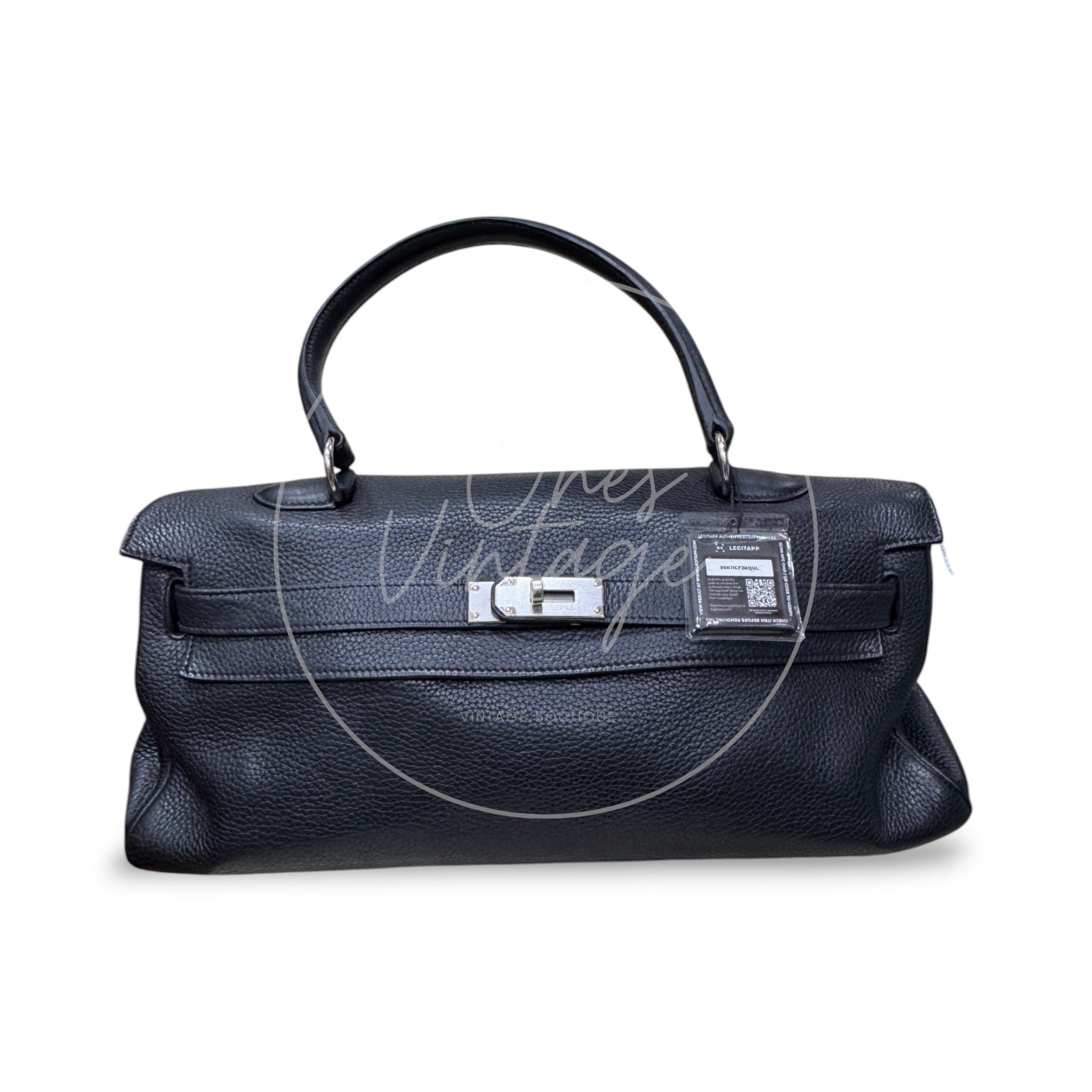 [Pre-owned] Hermes Shoulder Kelly Black PHW