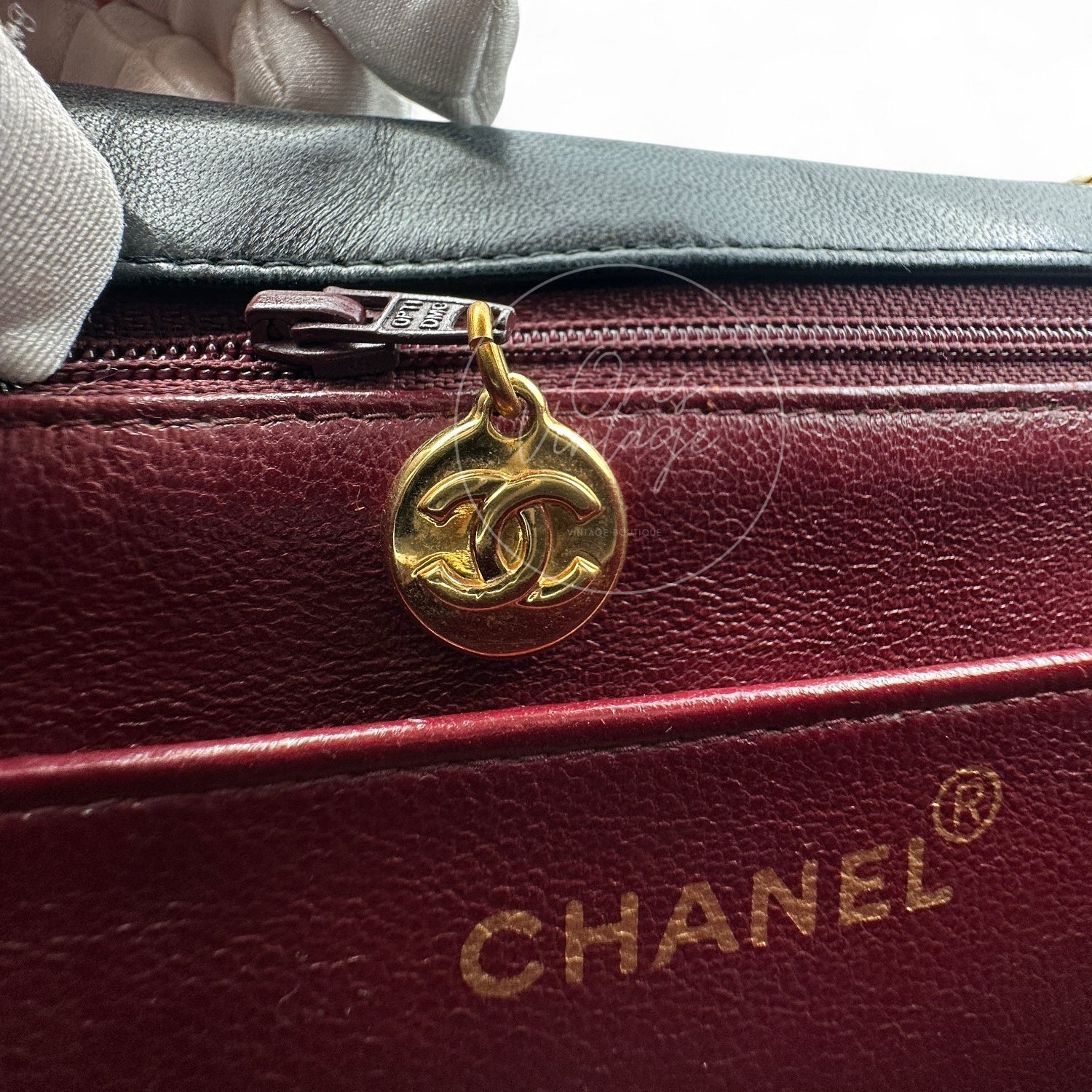 [Pre-owned] Chanel Black Lambskin Bijoux Chain Flap Bag