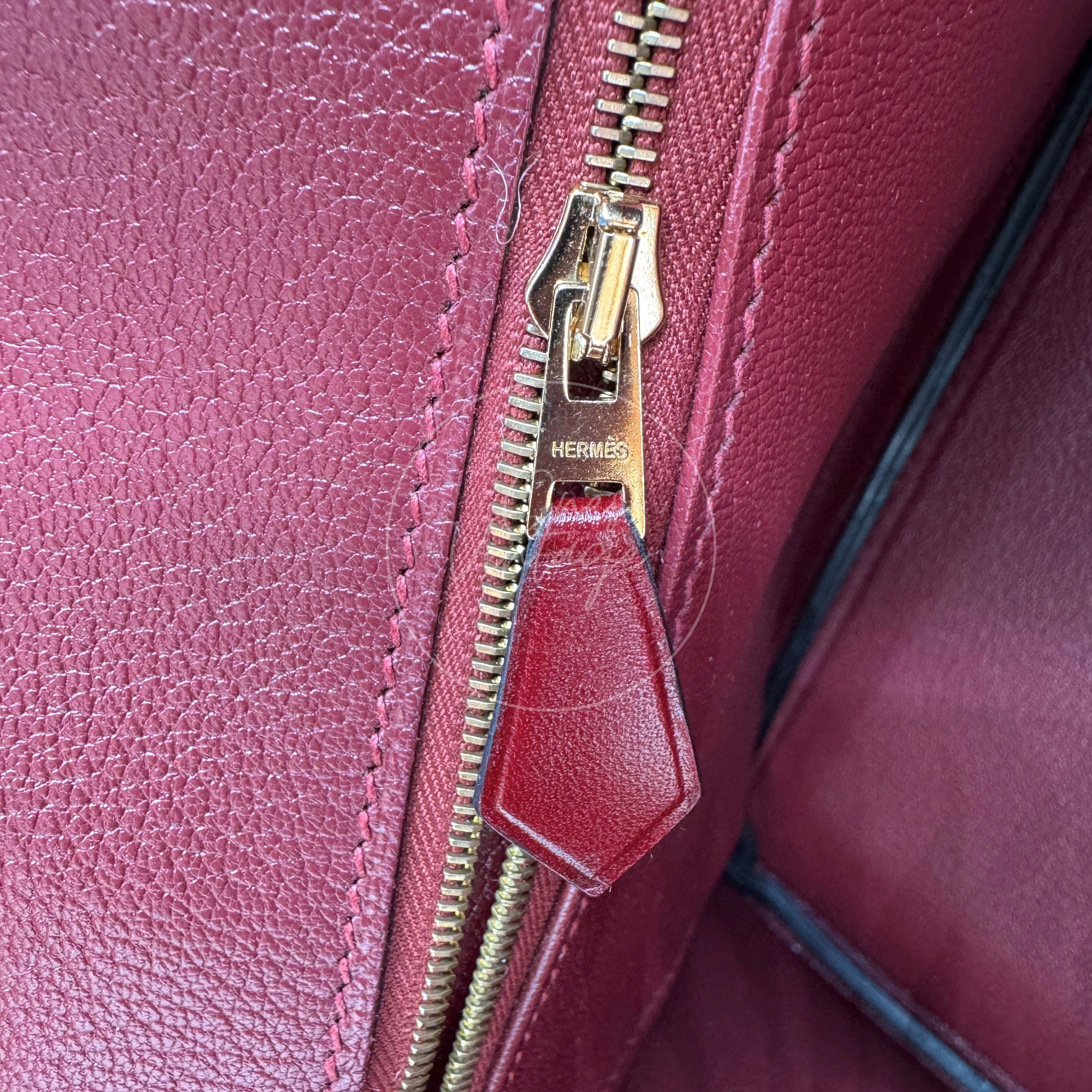 [Pre-owned] Hermes Birkin 30 Rough H GHW Stamp X Box Bag