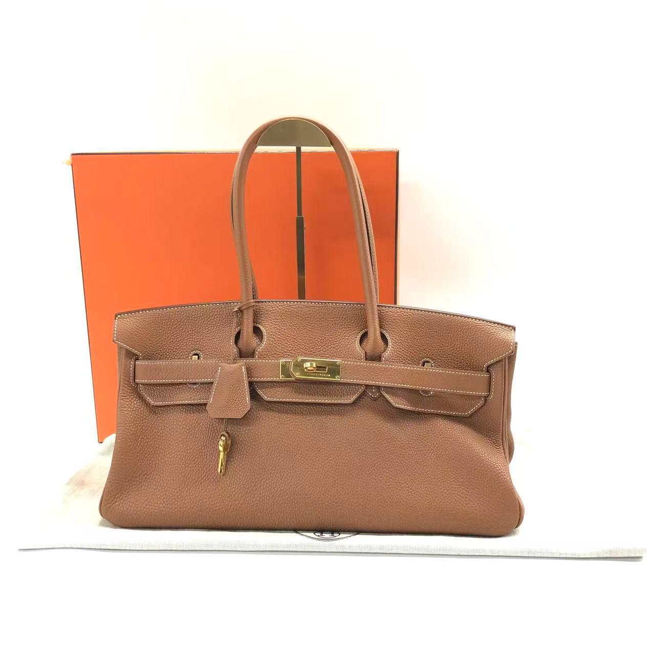 [Pre-owned] Hermes Birkin Shoulder GHW Gold Color Stamp Square N