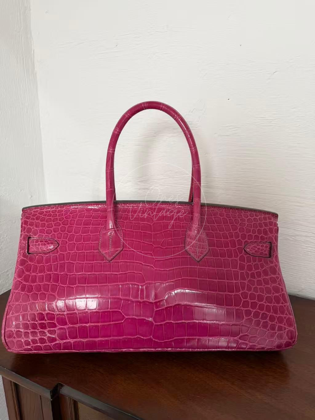 [Pre-owned] Hermes Birkin Shoulder Crocodile in Pink