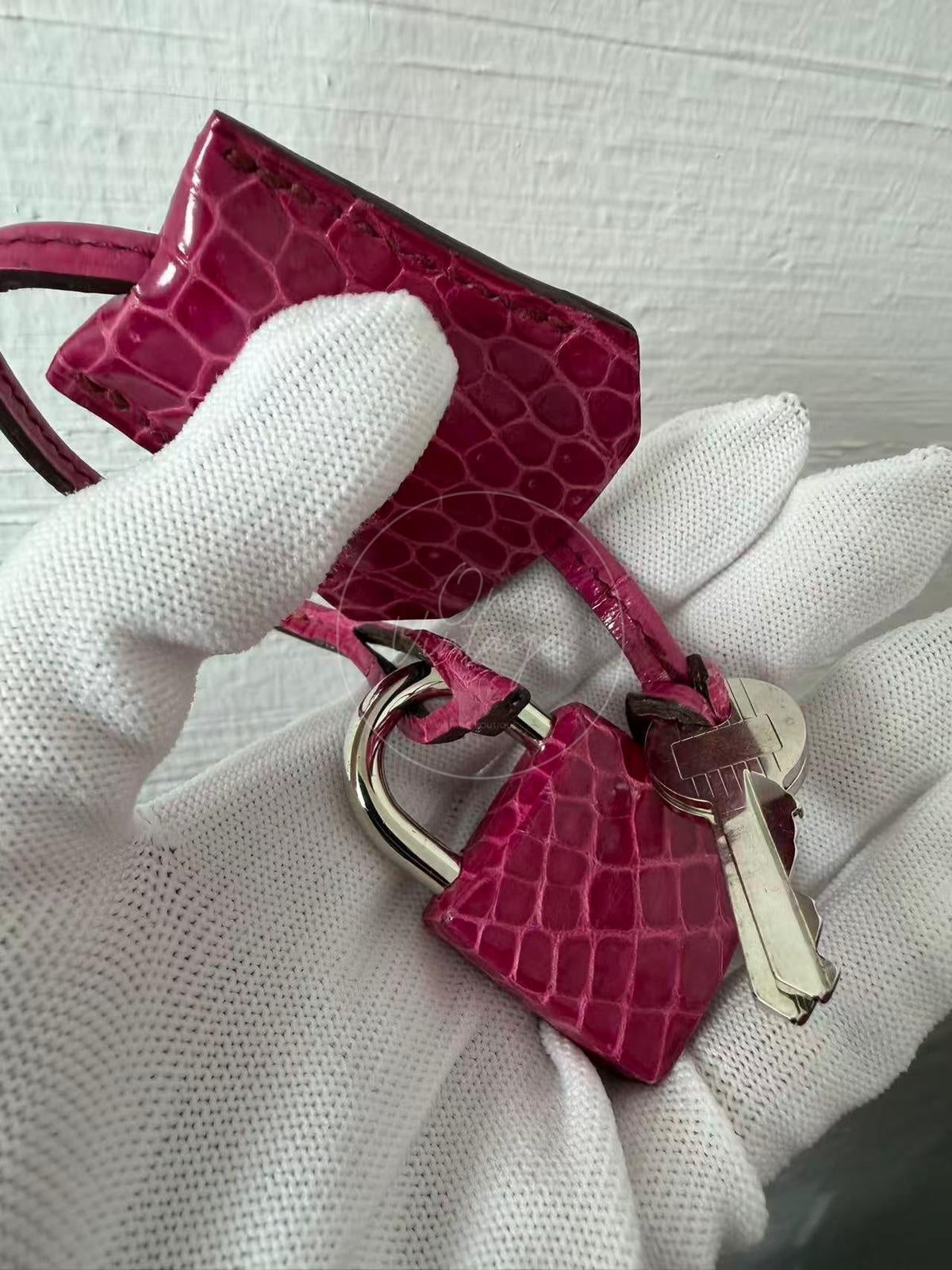 [Pre-owned] Hermes Birkin Shoulder Crocodile in Pink