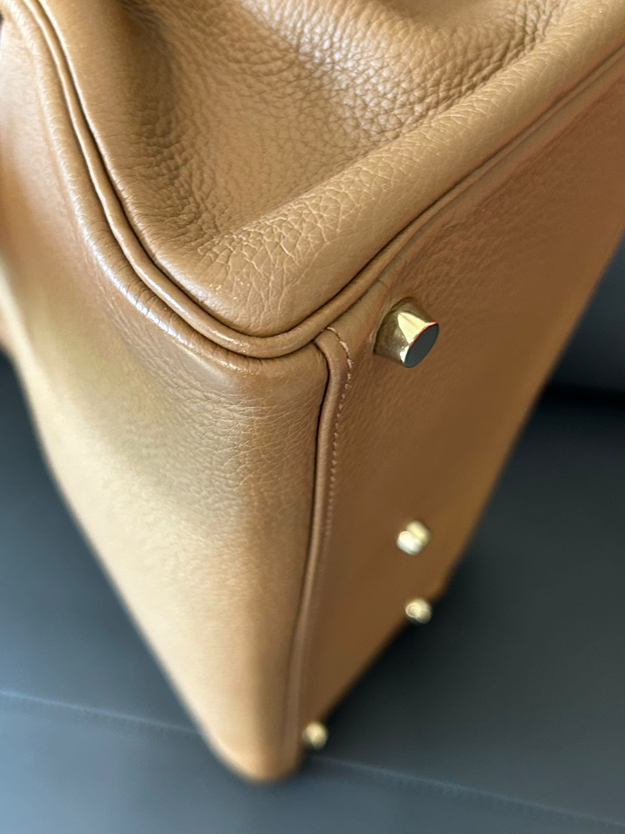 Hermes Kelly shoulder fringe Milk Tea