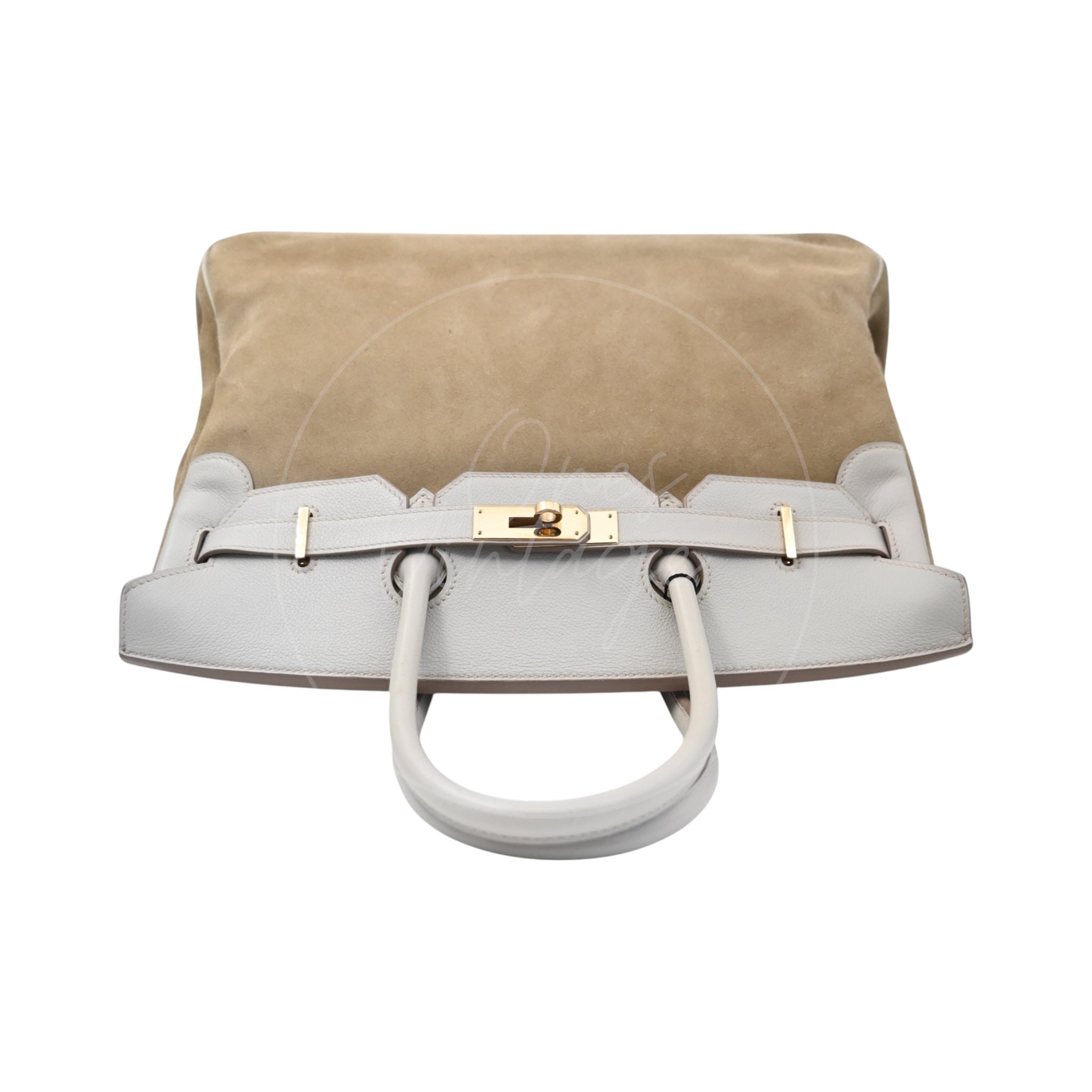 [Pre-owned] Hermes Birkin 35 Doblis Gris Peal GHW