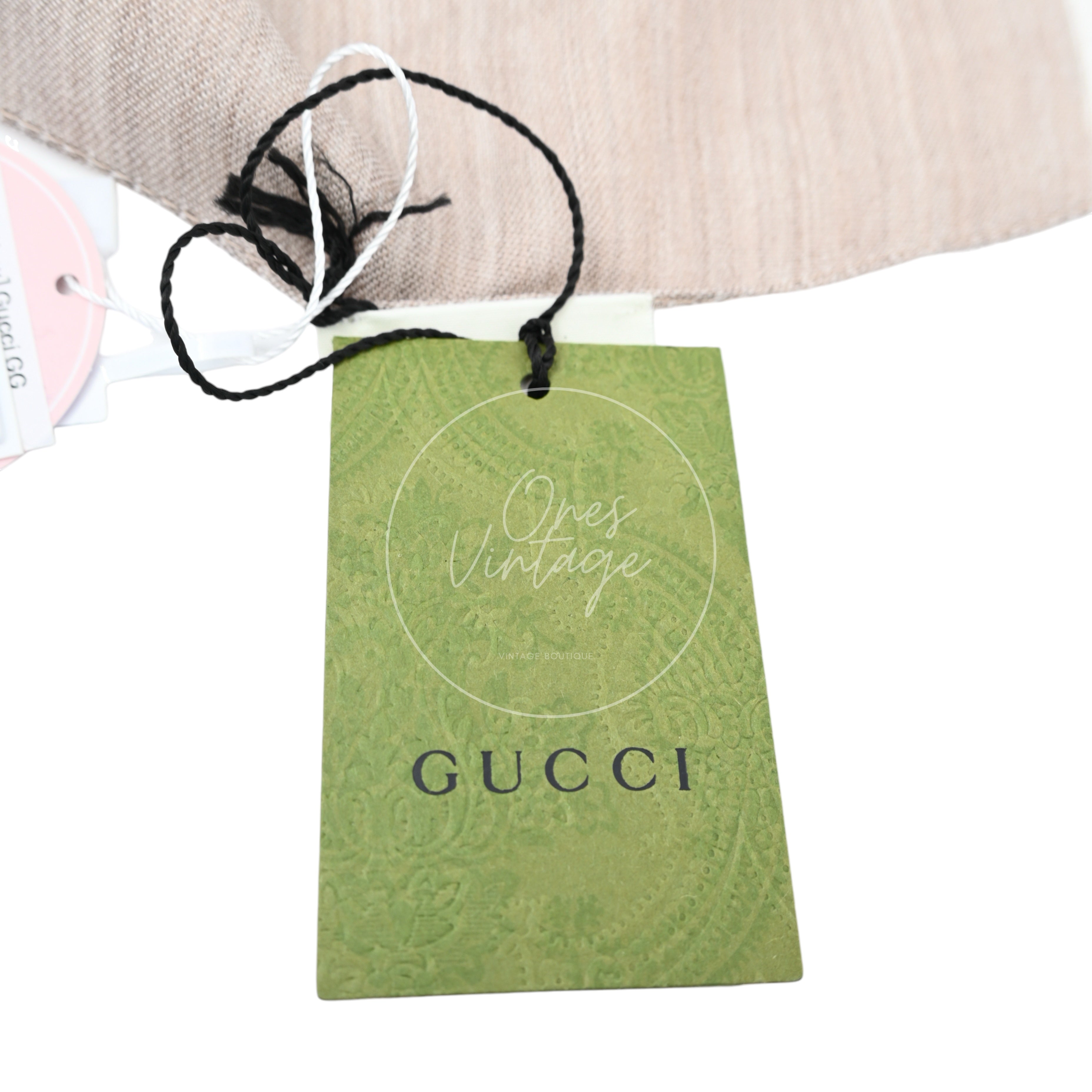 [Unused]Gucci Grey GG Supreme Wool Scarf